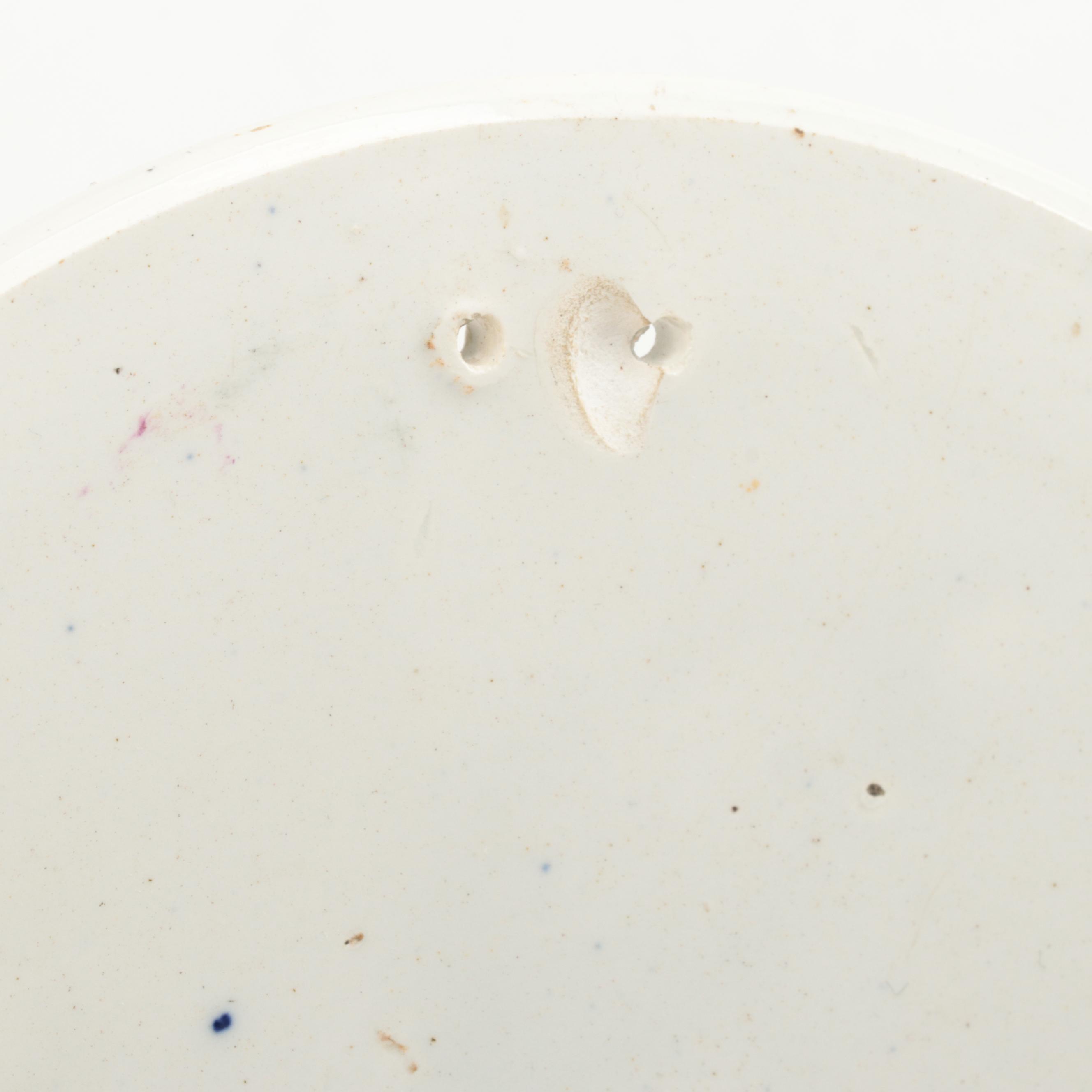 English Soft Paste Porcelain Lustreware Plaque, Early 19th Century