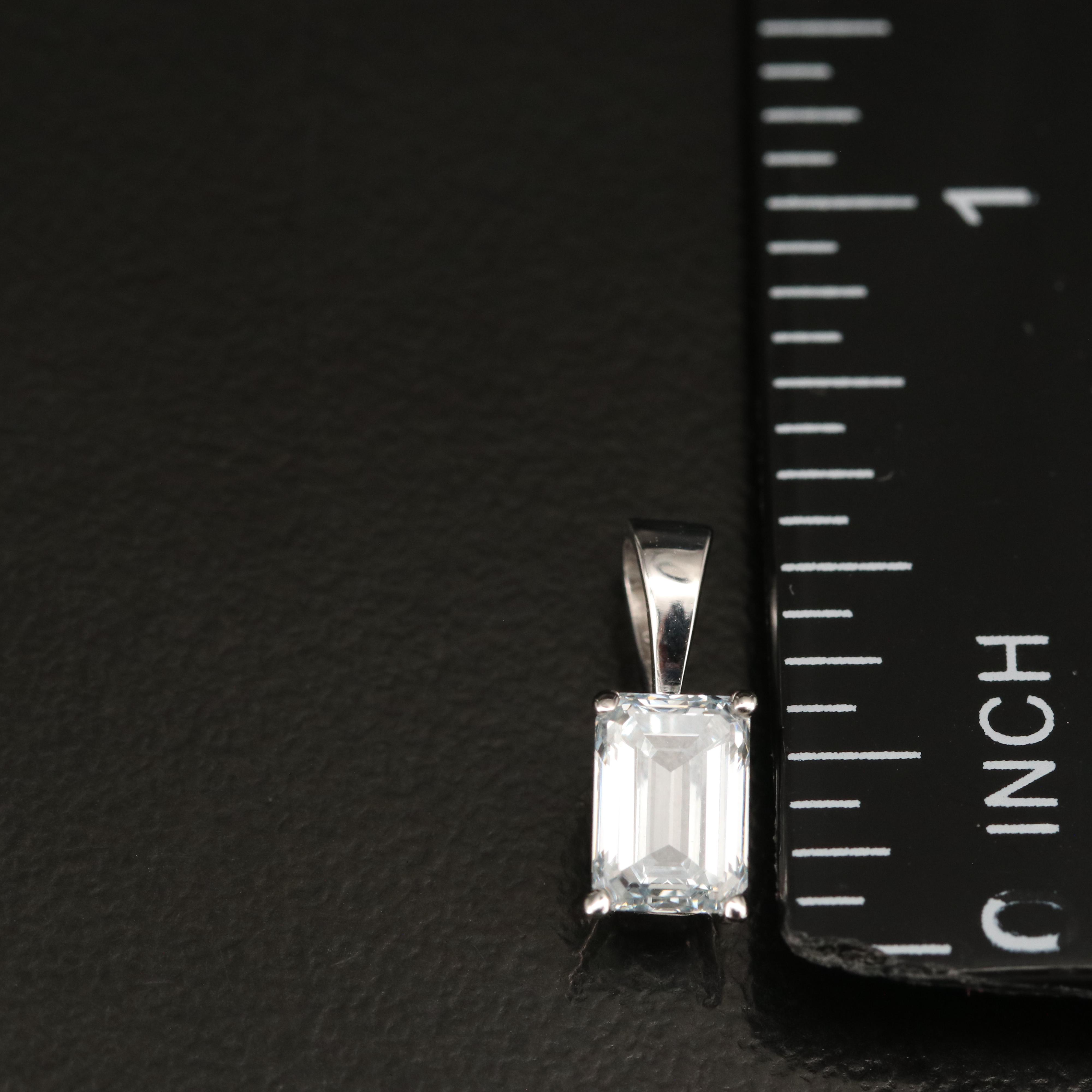 14K 0.69 CT Lab Grown Diamond Pendant