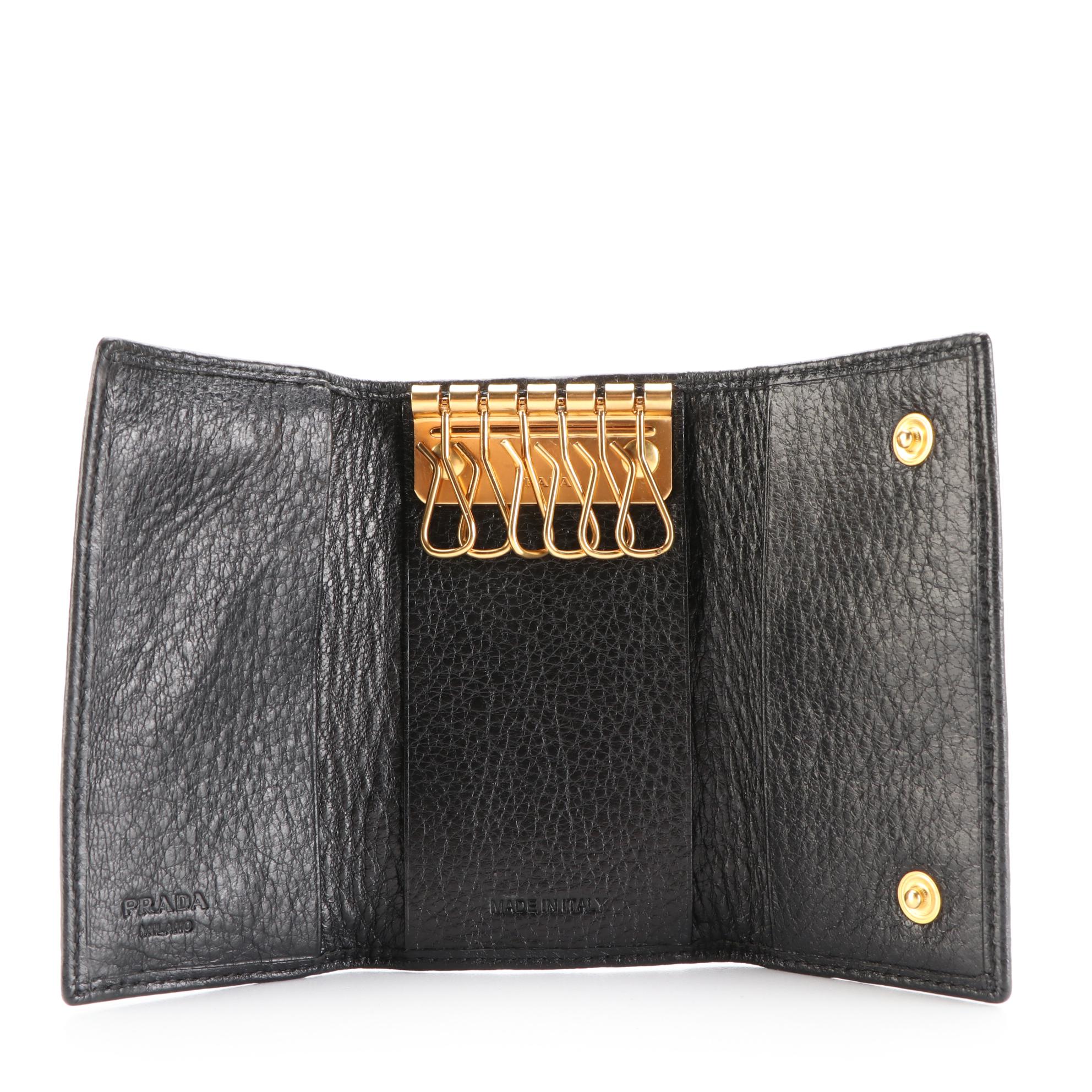 Prada Leather Six-Key Holder Case