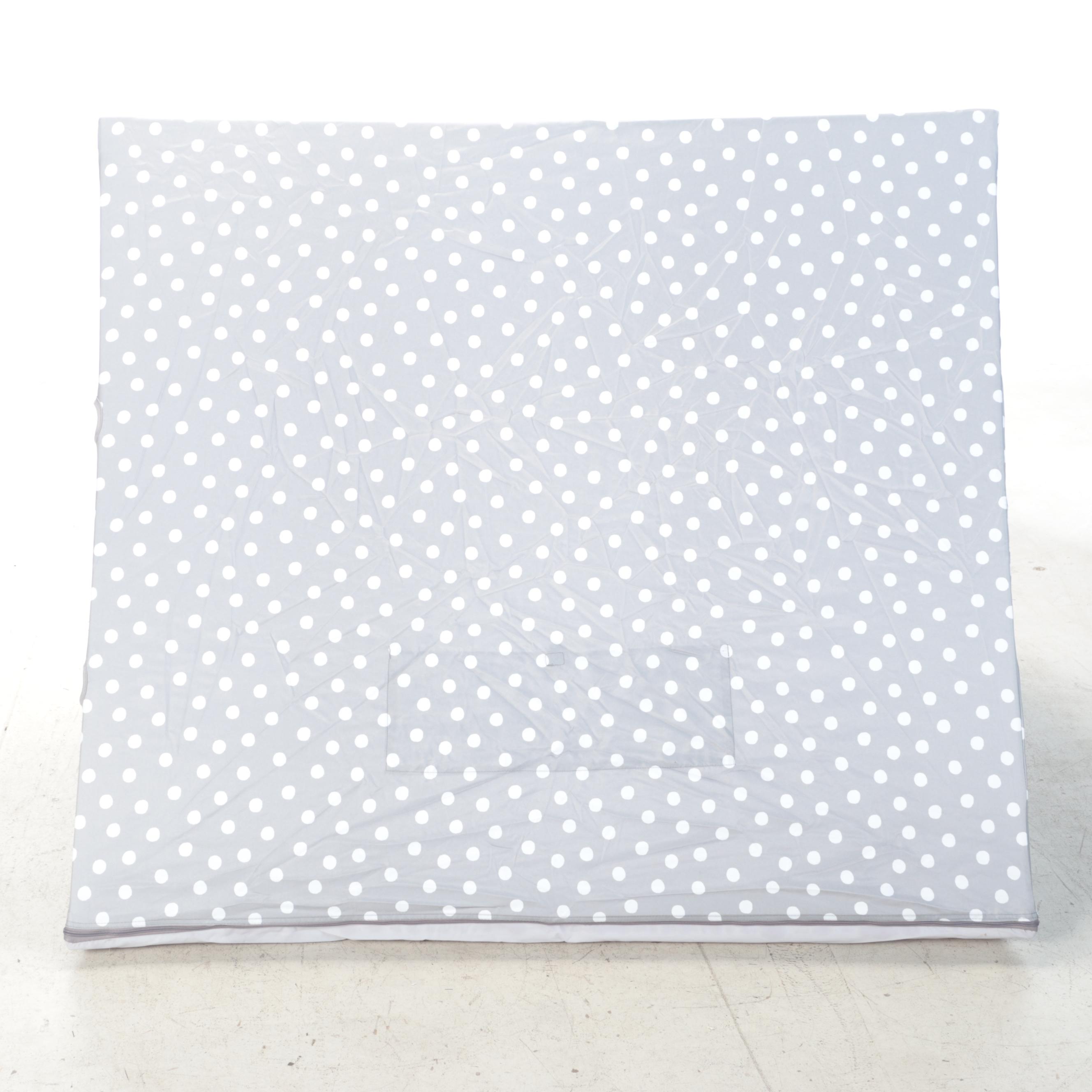 Pillowfort A-Frame Gray Dot Print Kid's Play Tent