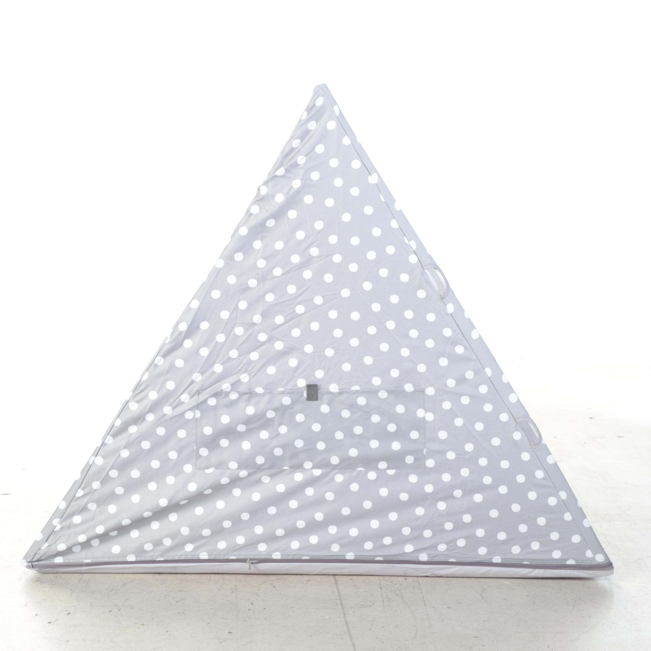 Pillowfort A-Frame Gray Dot Print Kid's Play Tent