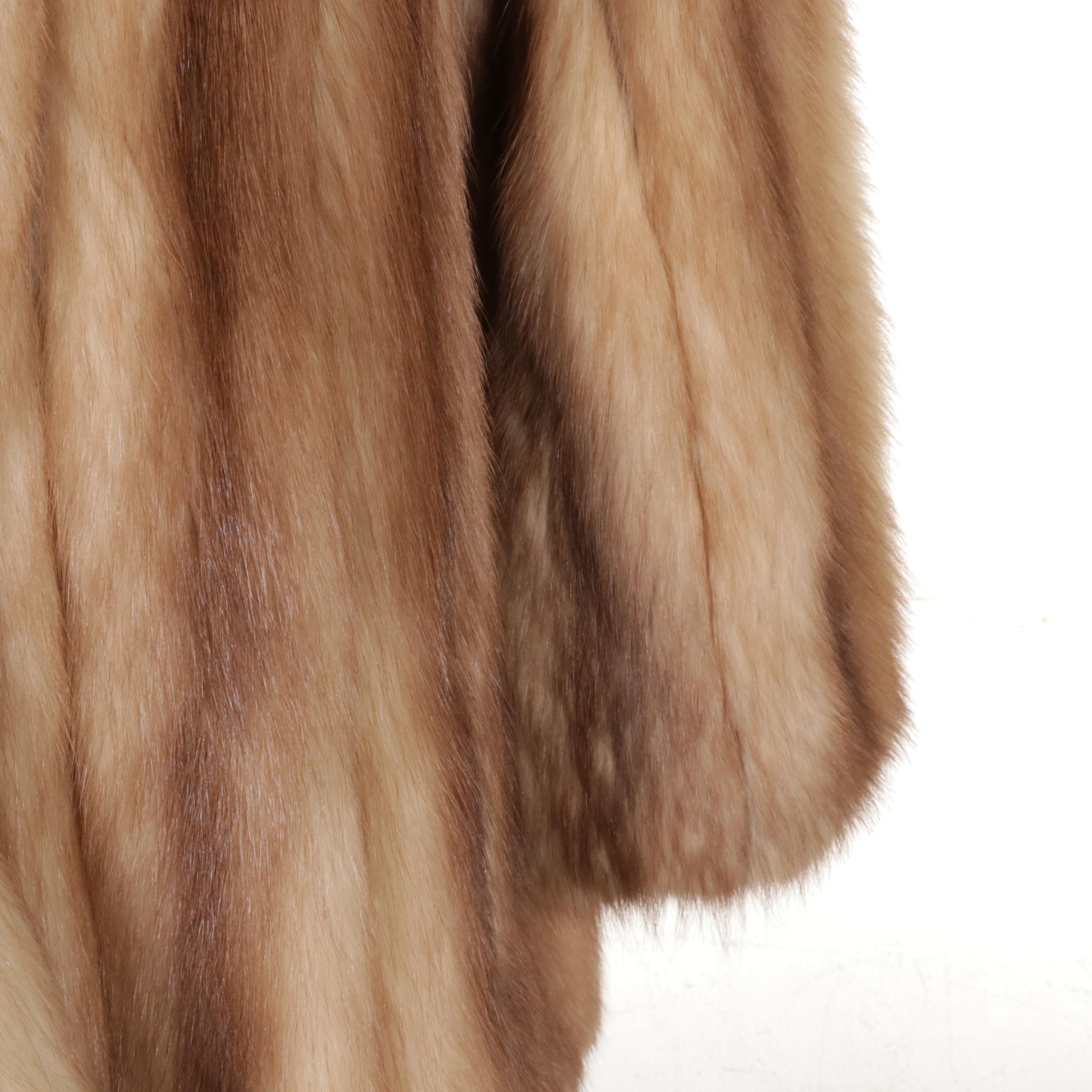 Stone Marten Fur Stroller Coat, Mid to Late 20th Century