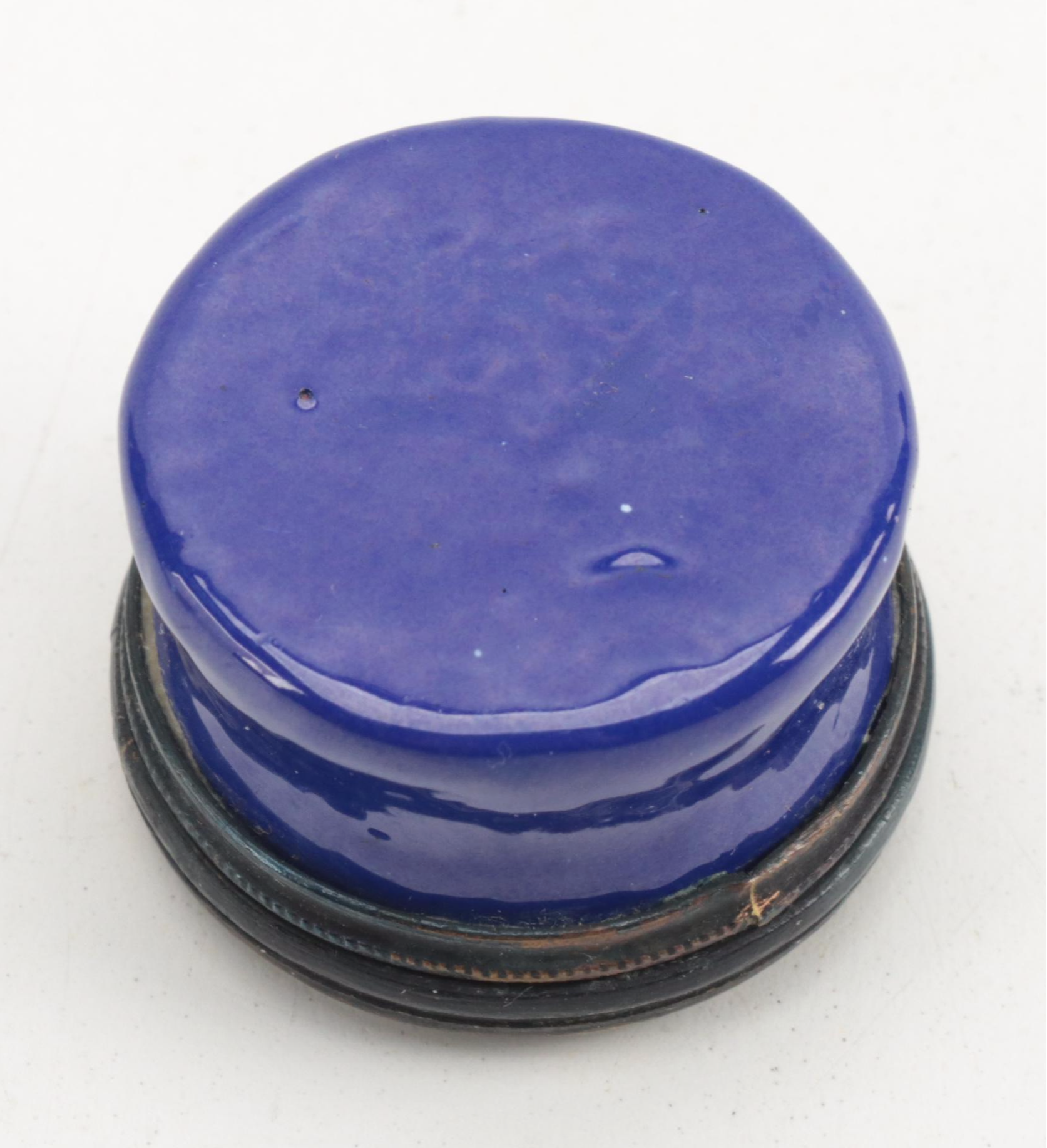 British Hand Decorated Enameled Porcelain Patch Boxes, 19th Century