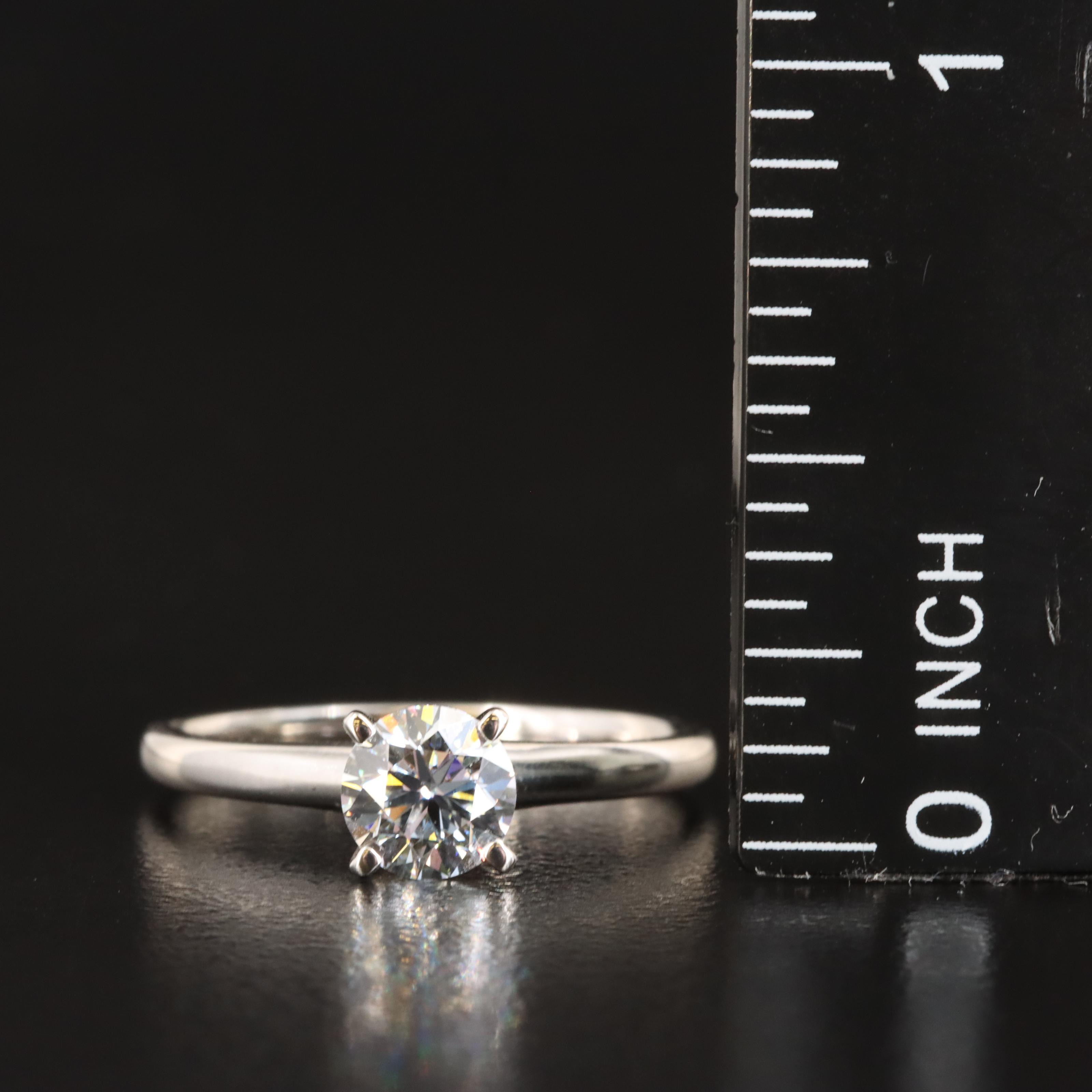 14K 0.65 CT Lab Grown Diamond Solitaire Ring