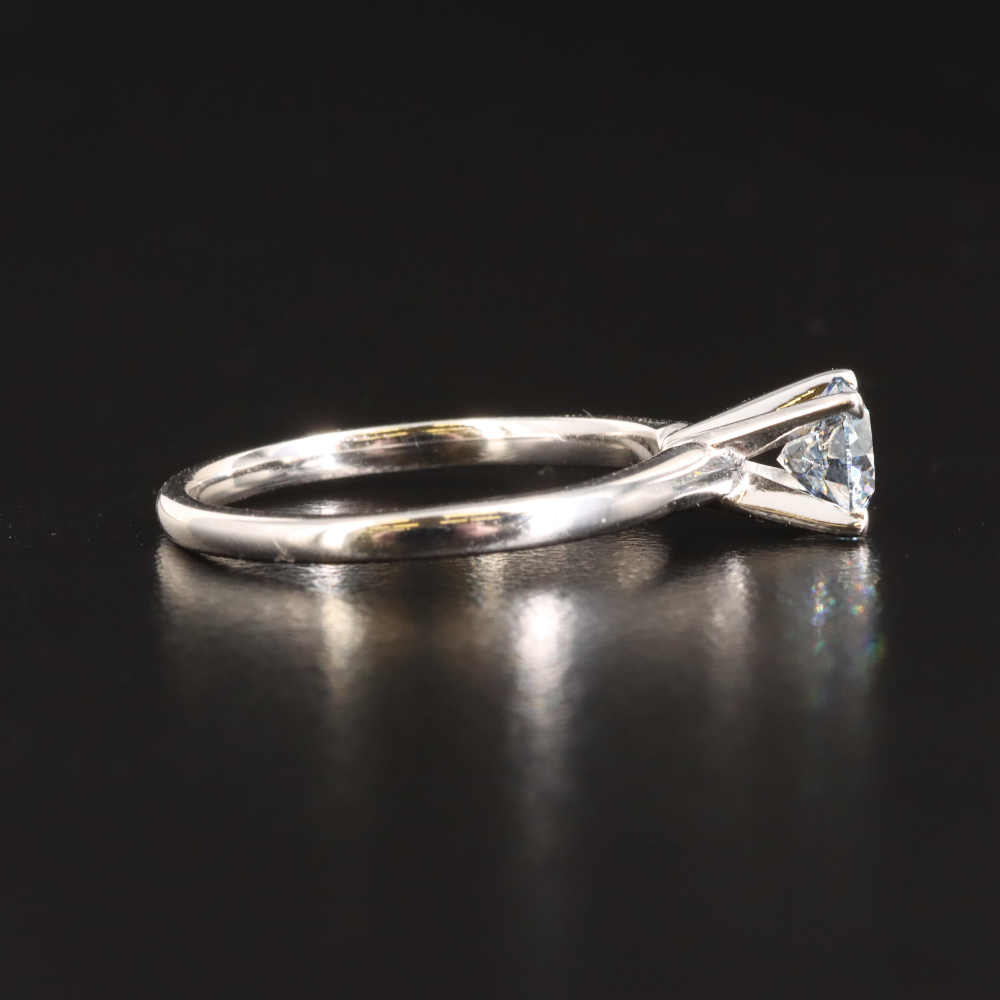 14K 0.65 CT Lab Grown Diamond Solitaire Ring