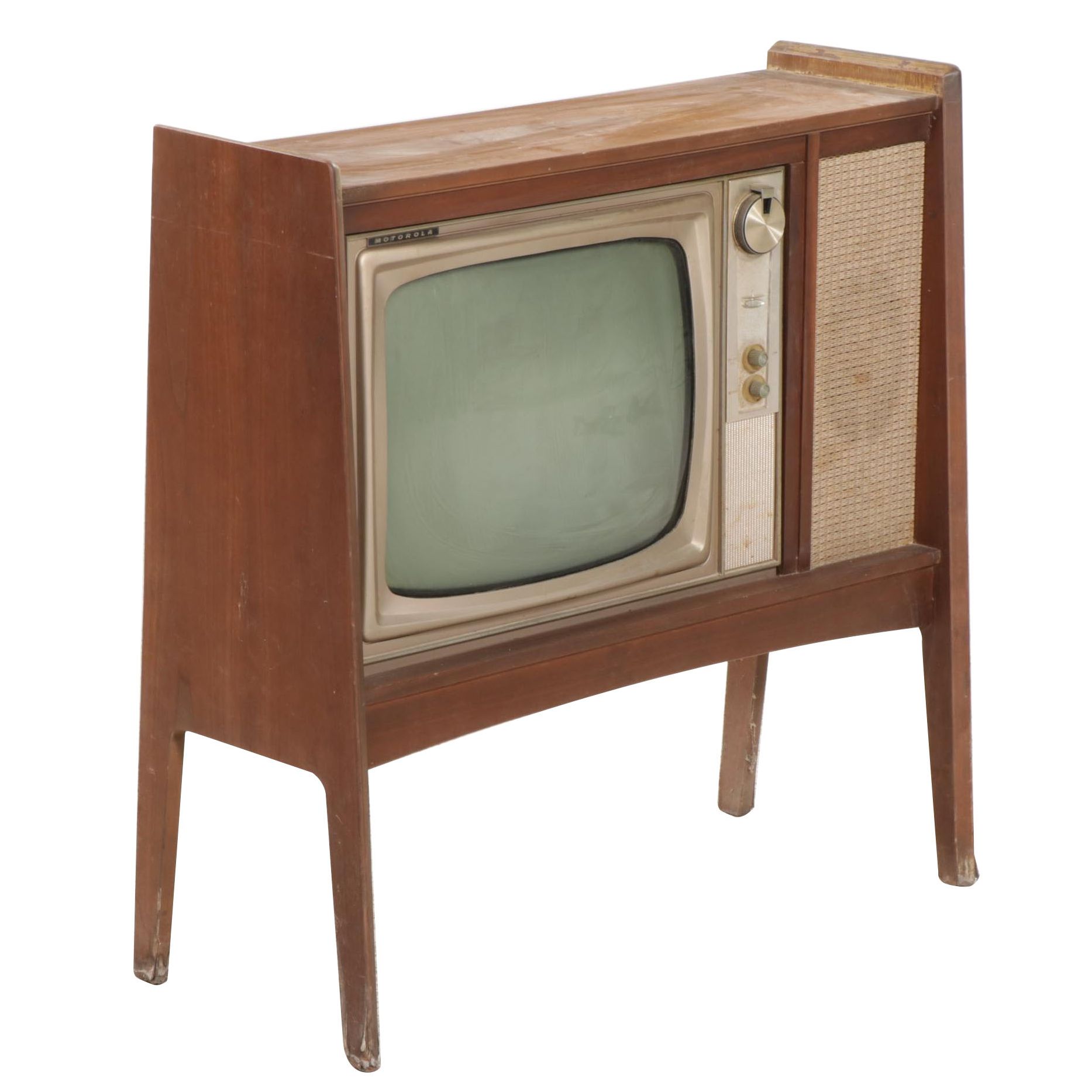 Motorola Television Set in Wood Cabinet, circa 1962