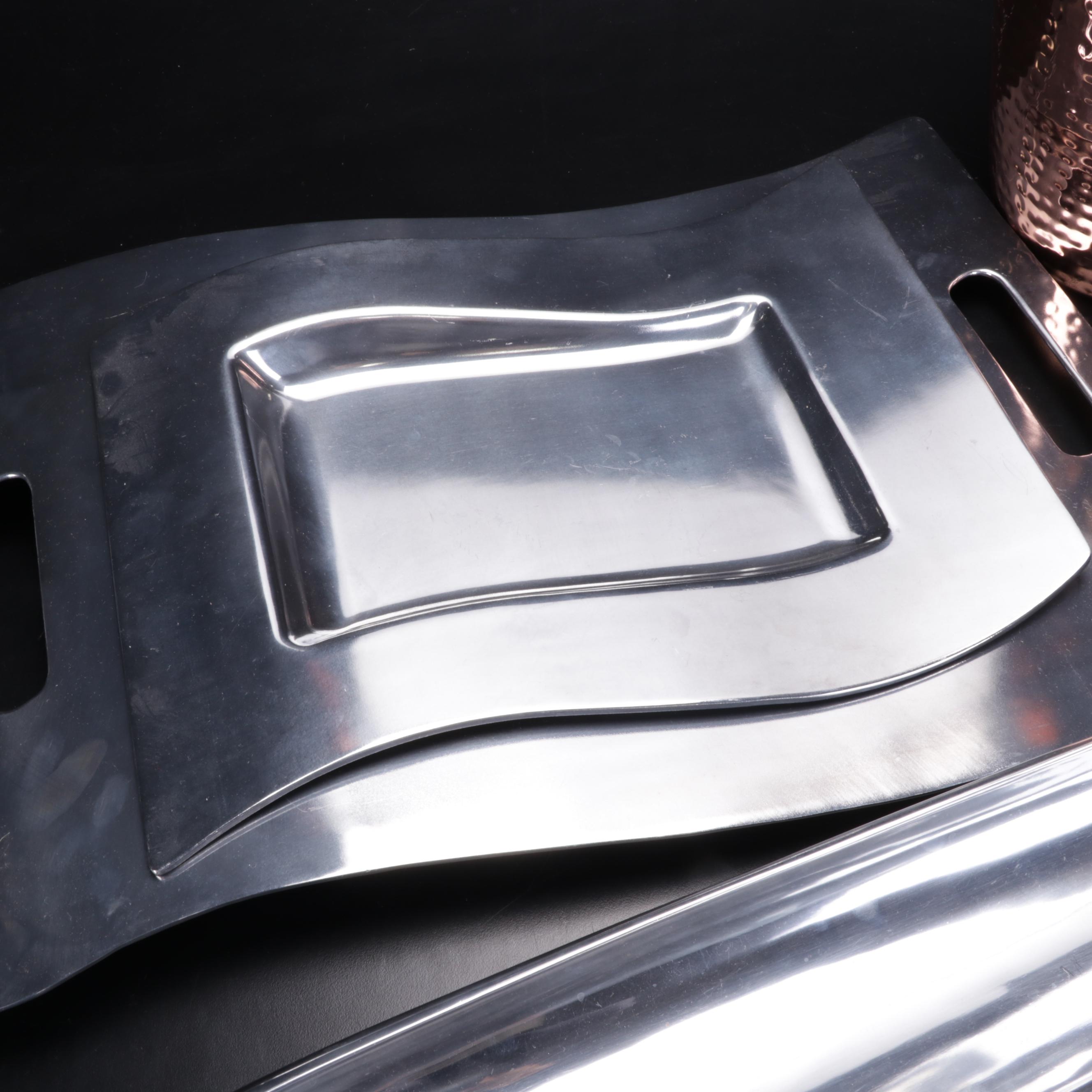 Nambé Tri-Corner Bowl, Calvin Klein Bread Tray, Villeroy & Boch Platters & More