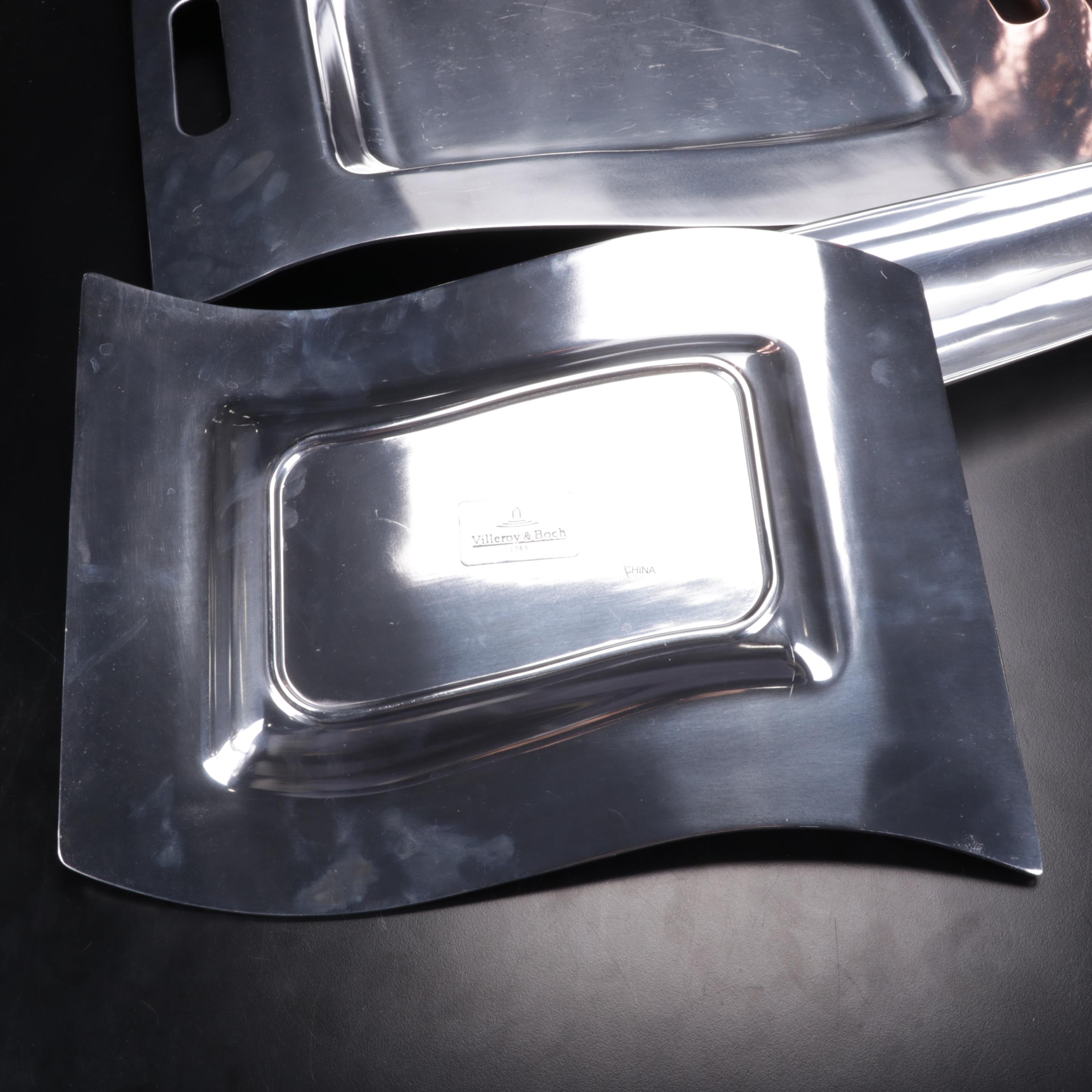 Nambé Tri-Corner Bowl, Calvin Klein Bread Tray, Villeroy & Boch Platters & More