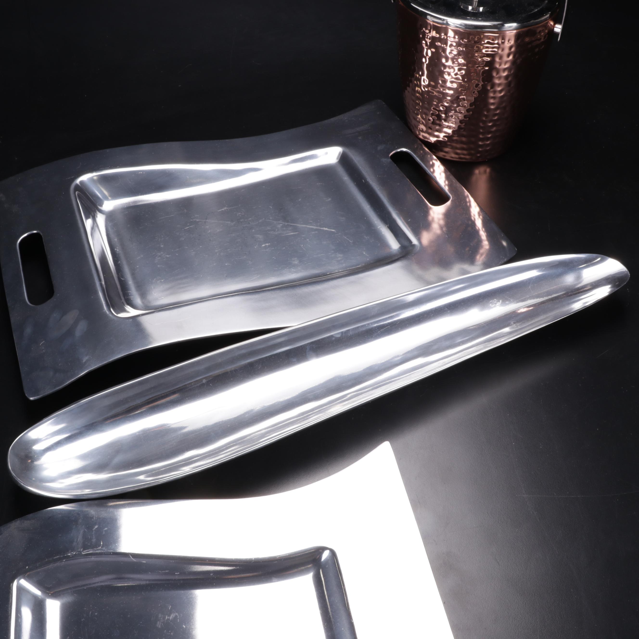 Nambé Tri-Corner Bowl, Calvin Klein Bread Tray, Villeroy & Boch Platters & More