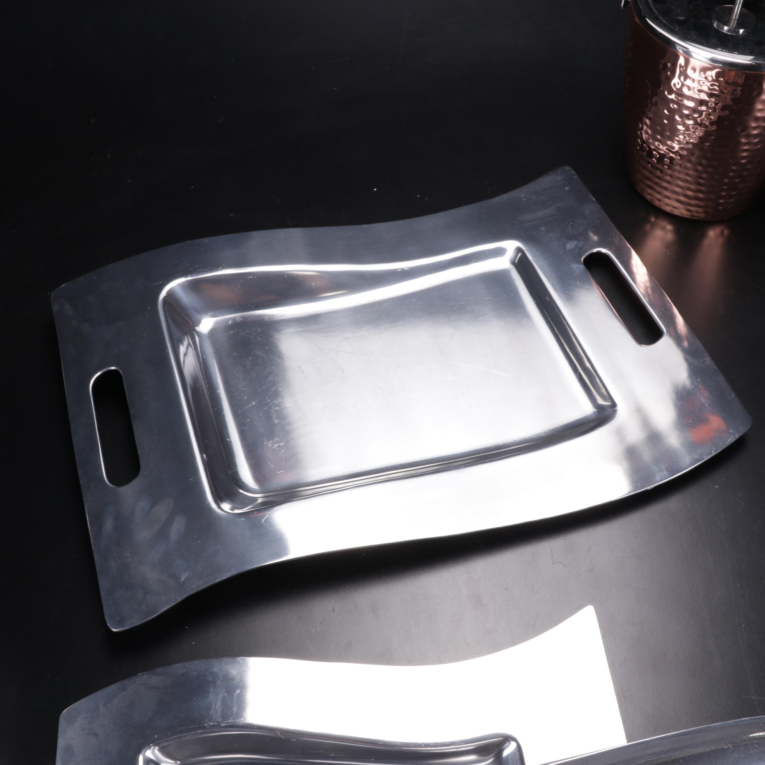 Nambé Tri-Corner Bowl, Calvin Klein Bread Tray, Villeroy & Boch Platters & More