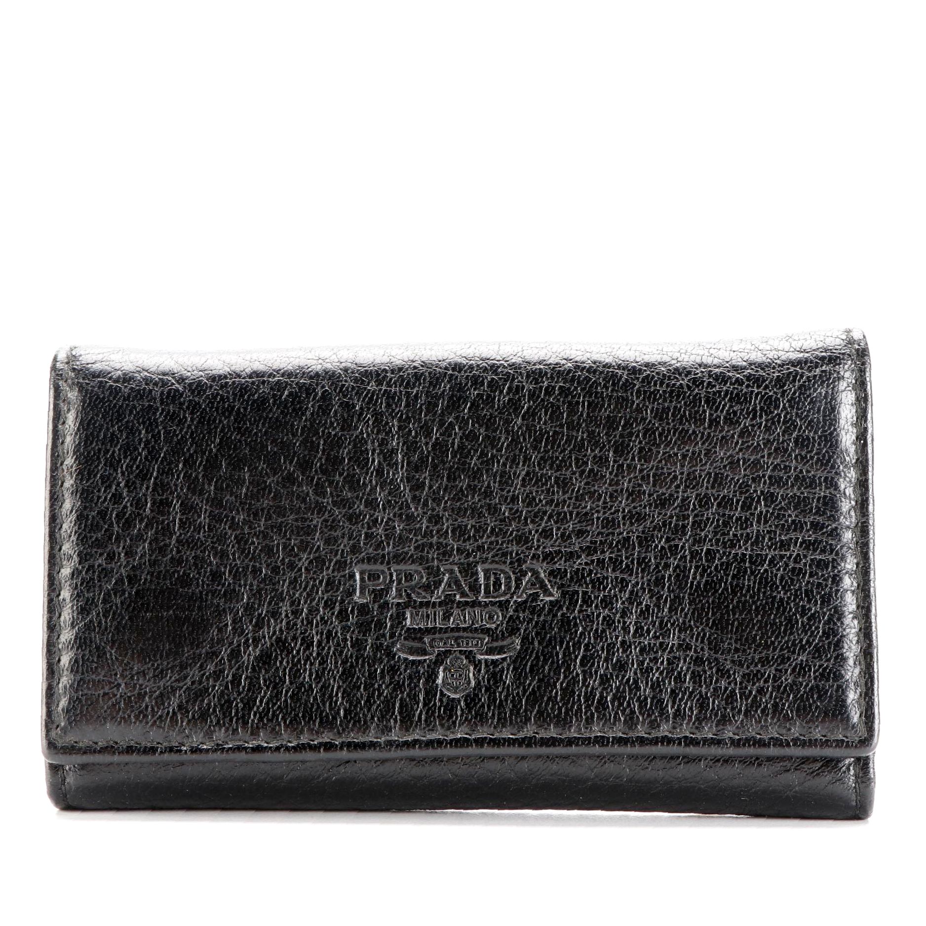 Prada Leather Six-Key Holder Case