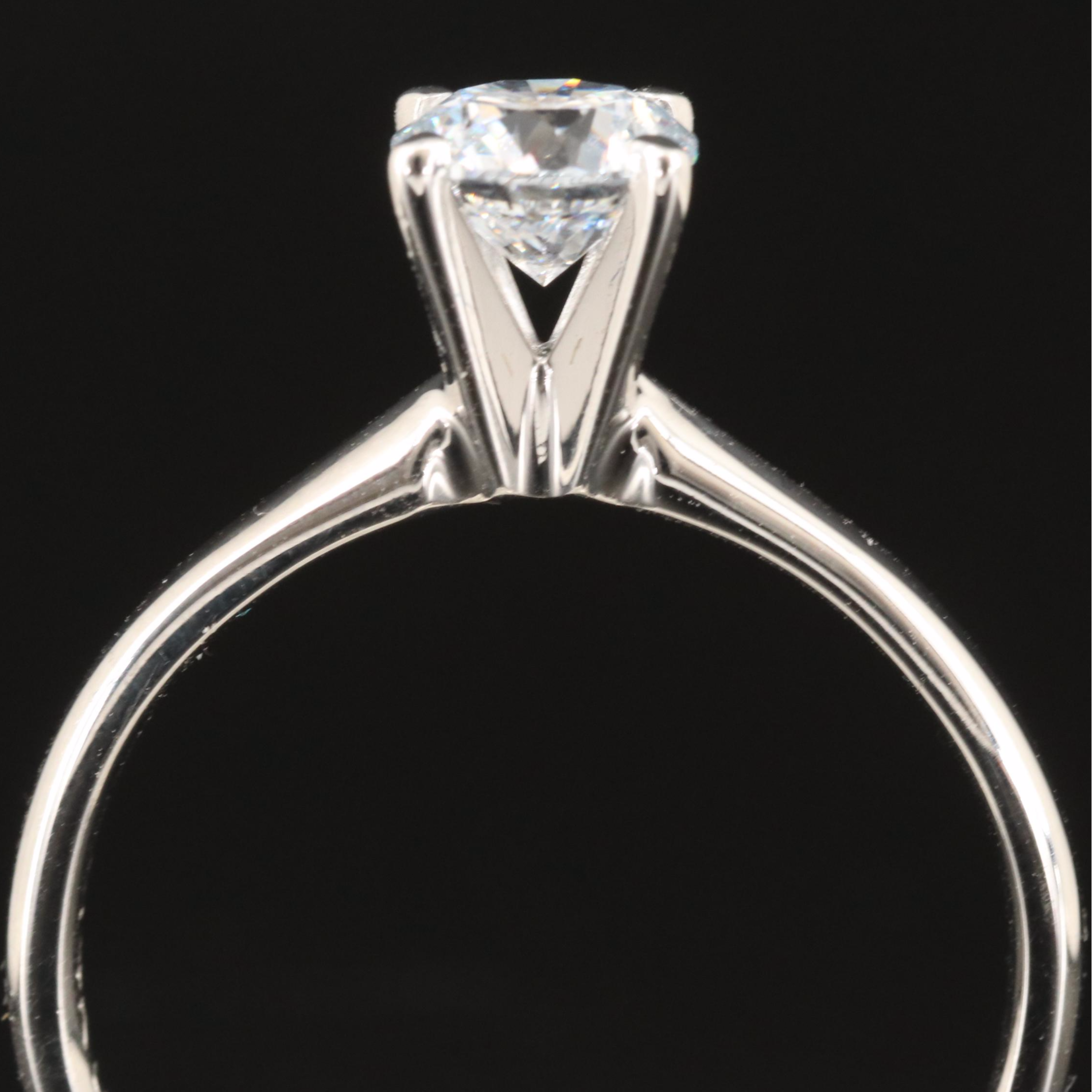 14K 0.62 CT Lab Grown Diamond Solitaire Ring