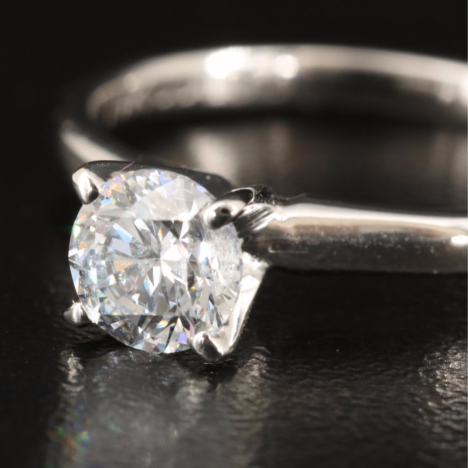 14K 0.62 CT Lab Grown Diamond Solitaire Ring