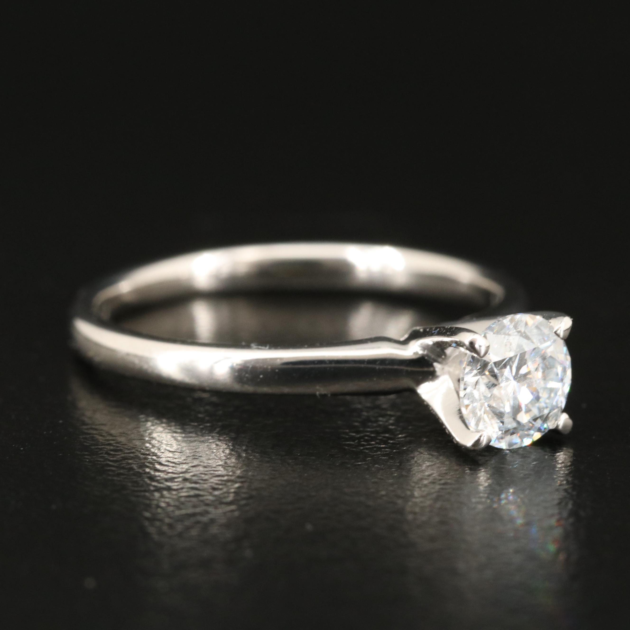 14K 0.62 CT Lab Grown Diamond Solitaire Ring