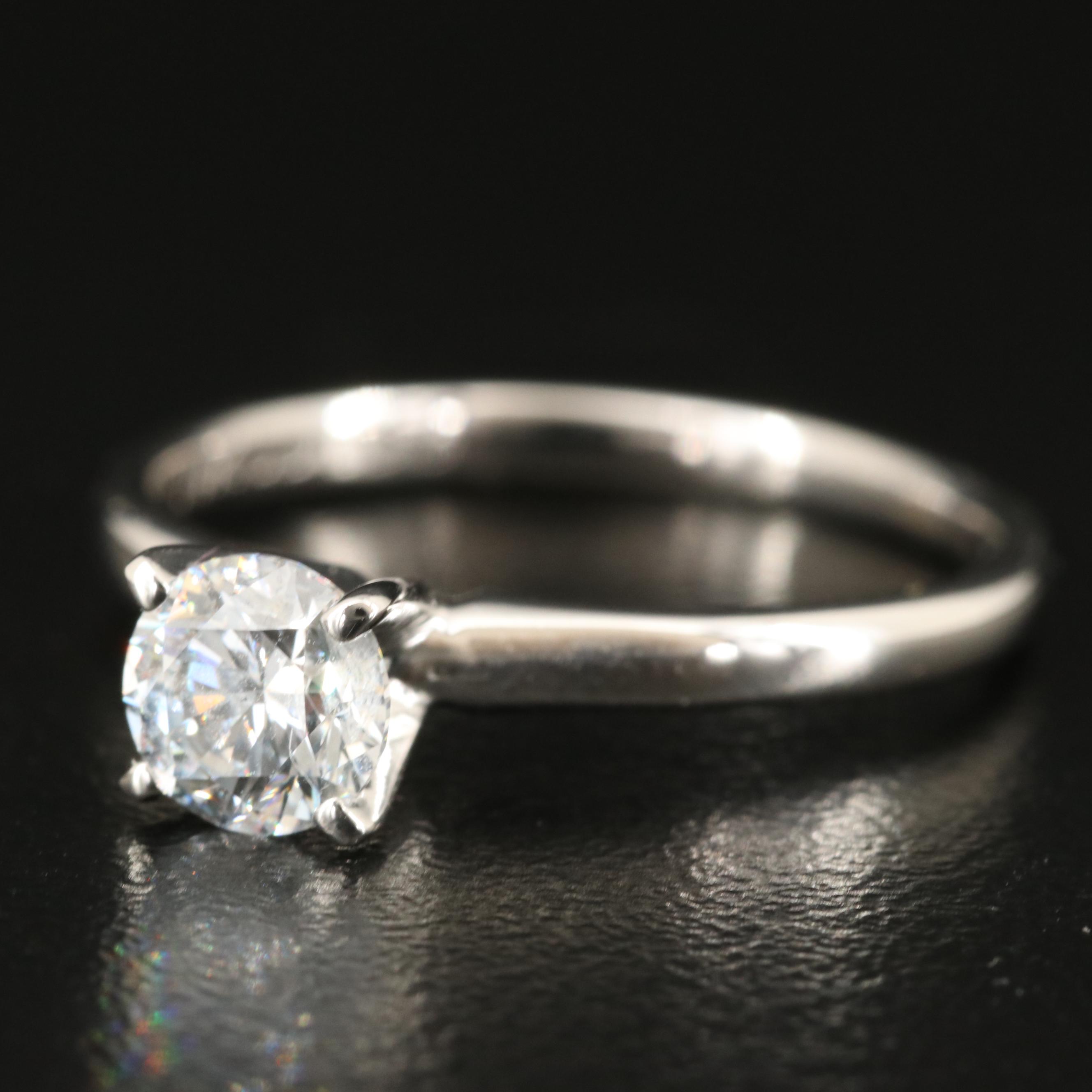 14K 0.62 CT Lab Grown Diamond Solitaire Ring