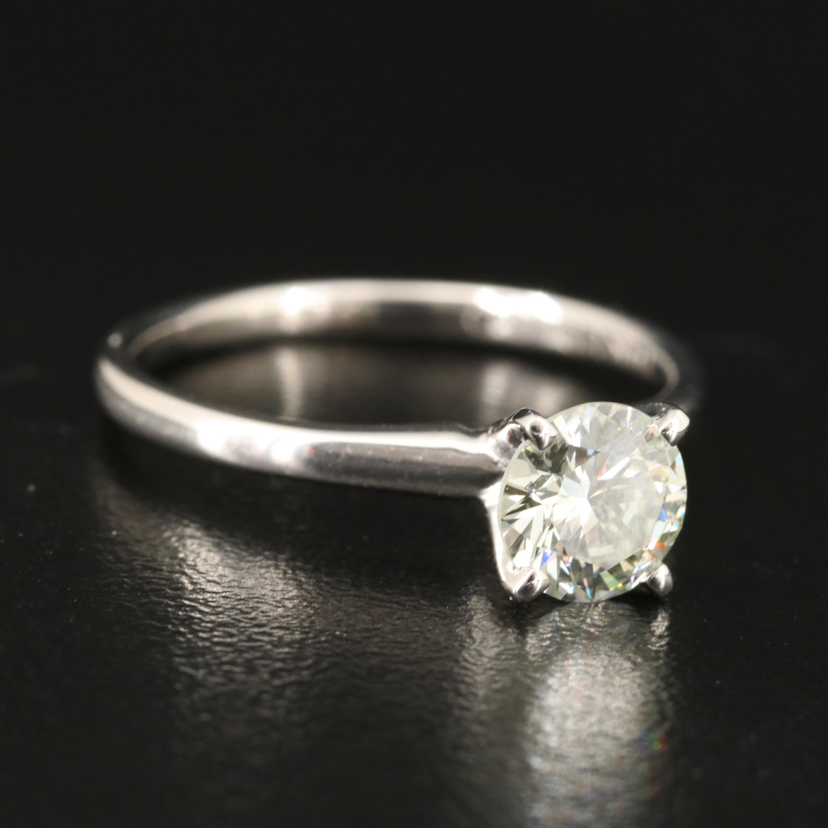 14K 0.89 CT Lab Grown Diamond Solitaire Ring