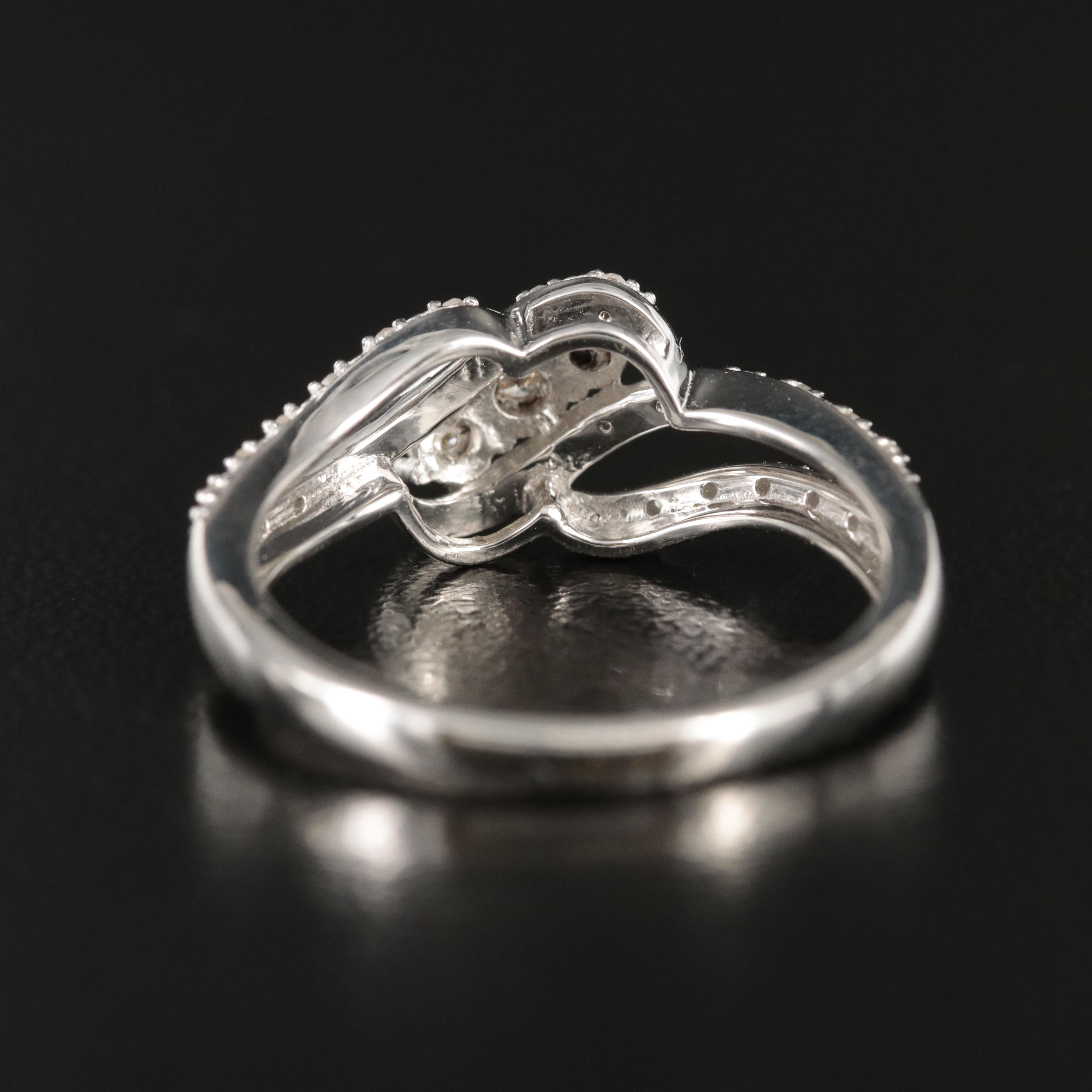 Sterling Diamond Ring