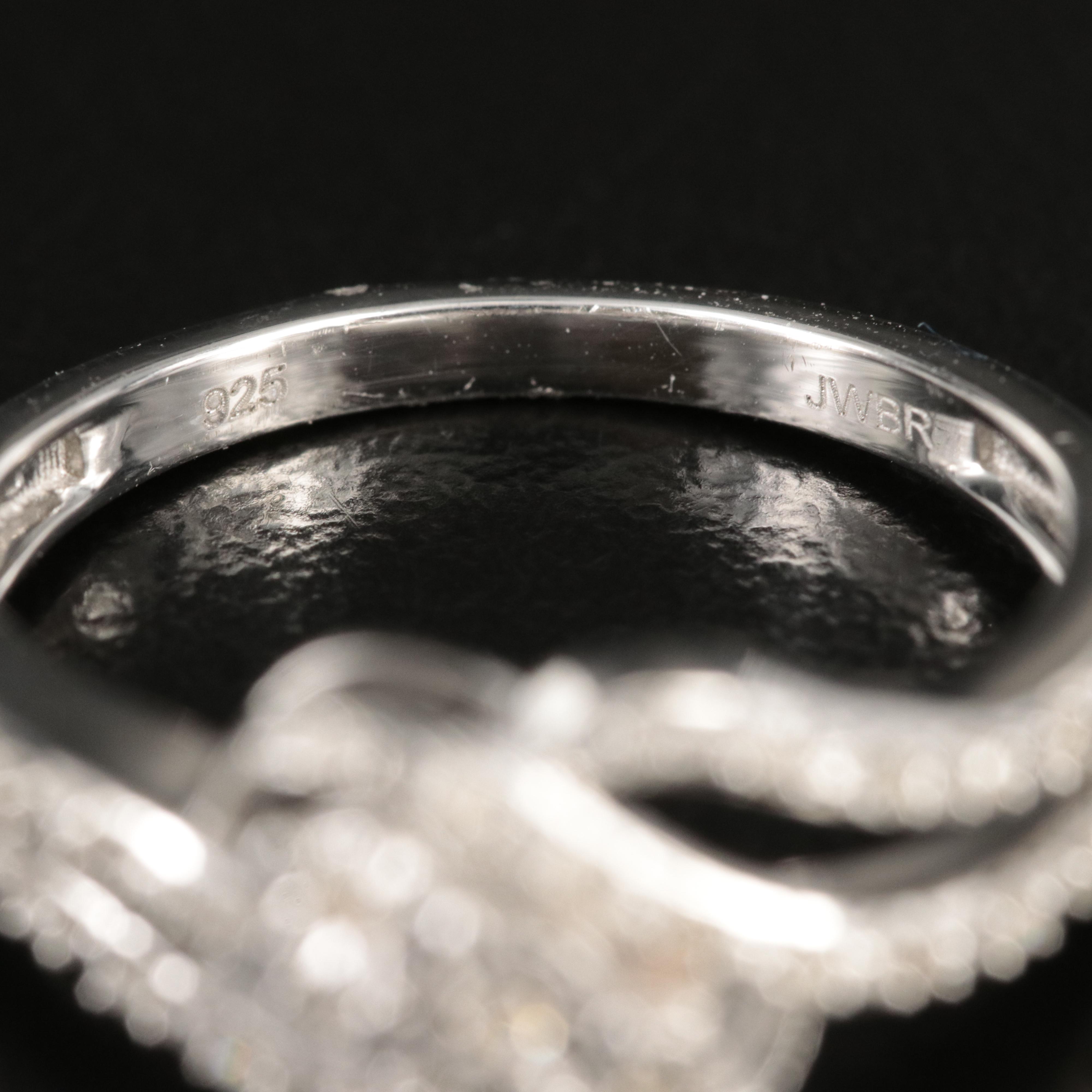Sterling Diamond Ring