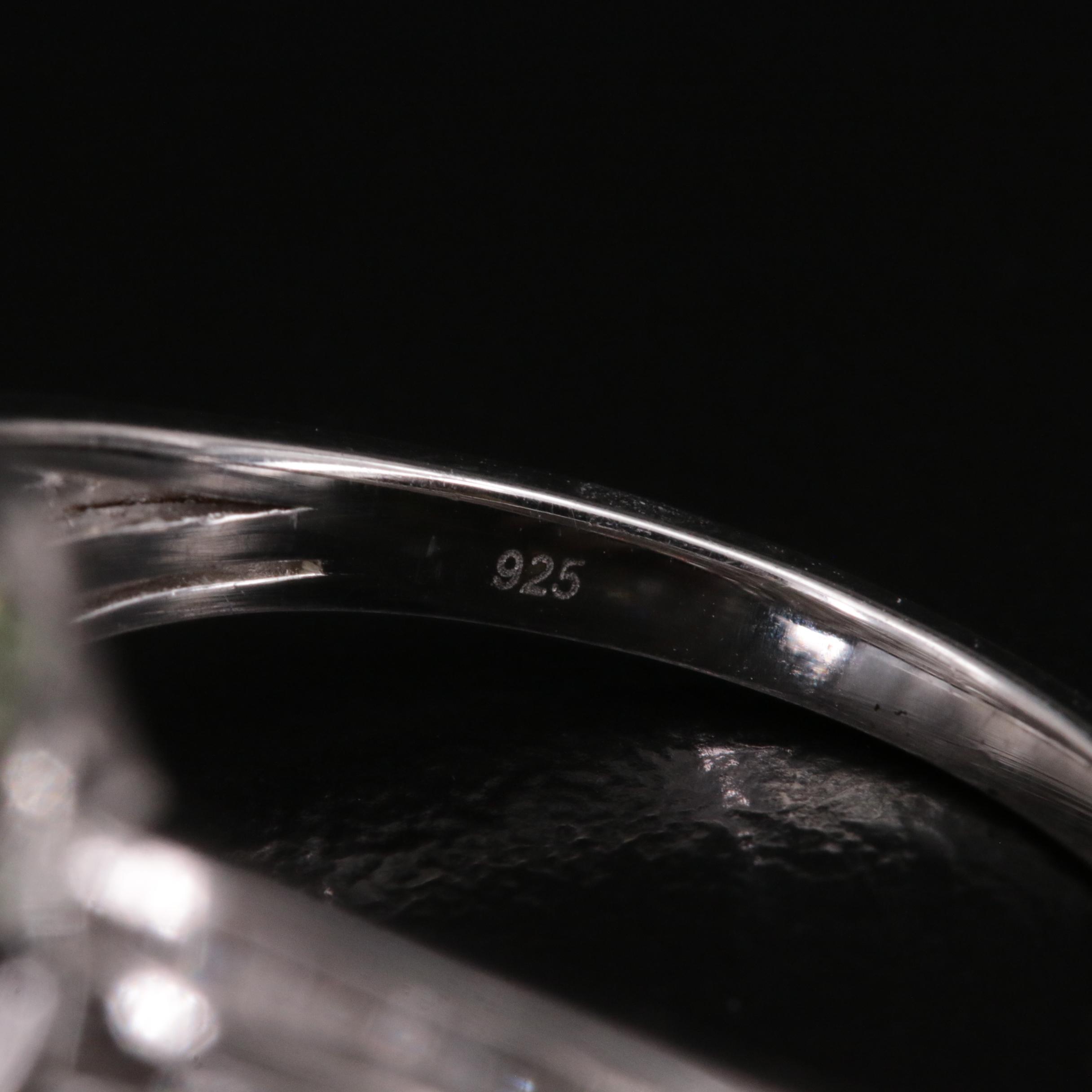 Sterling Diamond Crossover Ring