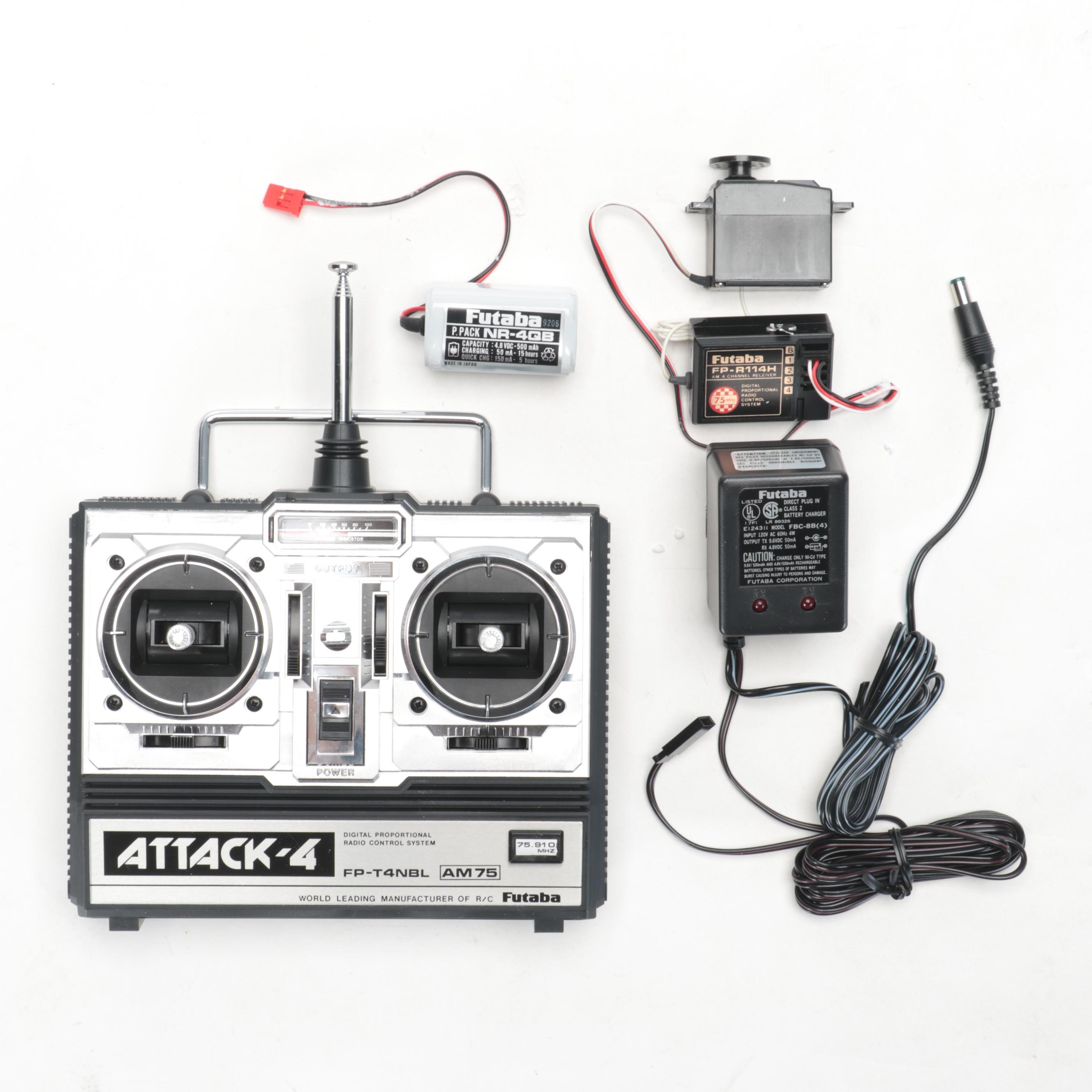 Futaba Attack-4 Radio Control Model Boat, Late 20th Century