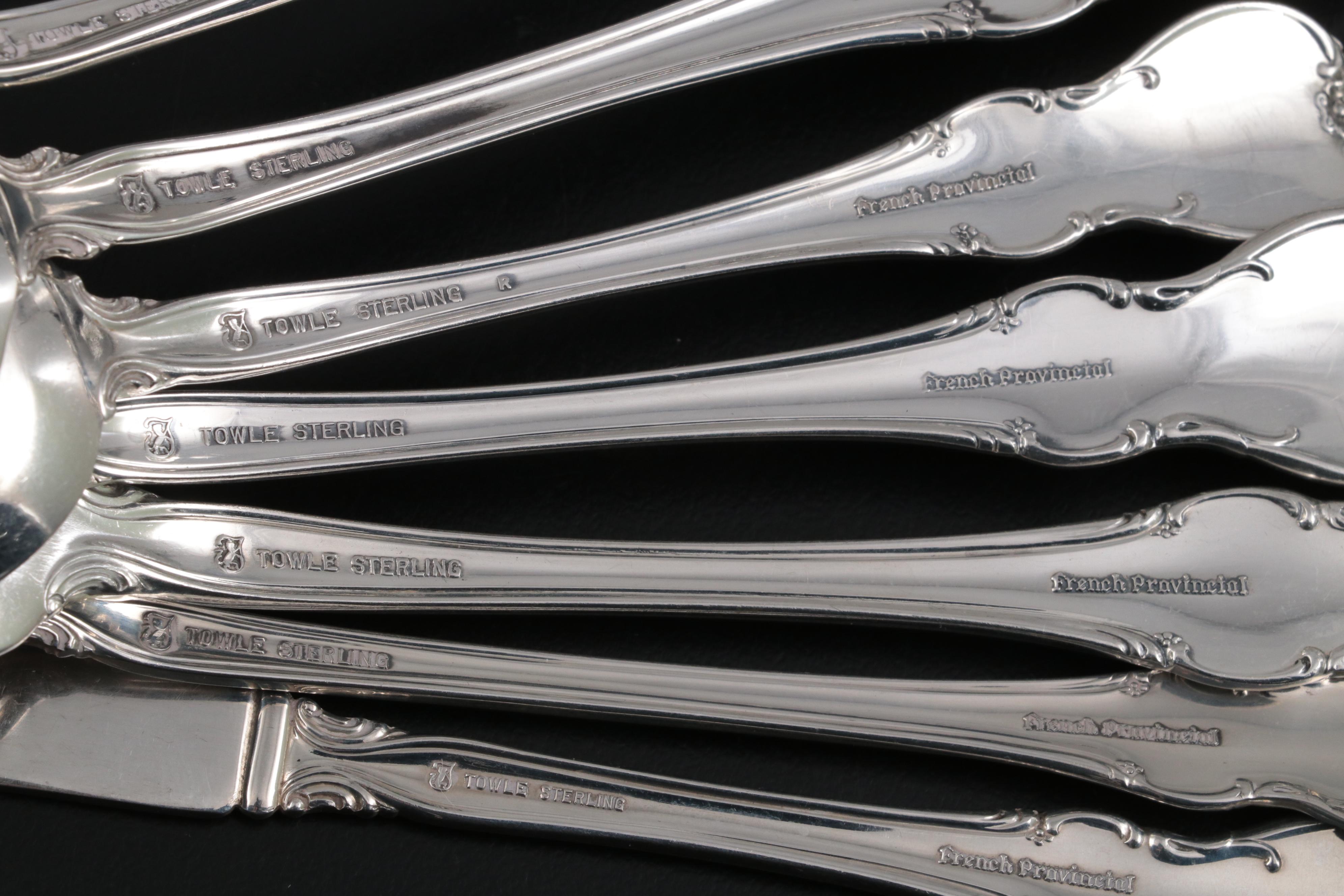 Towle "French Provincial" Sterling Silver Flatware and More
