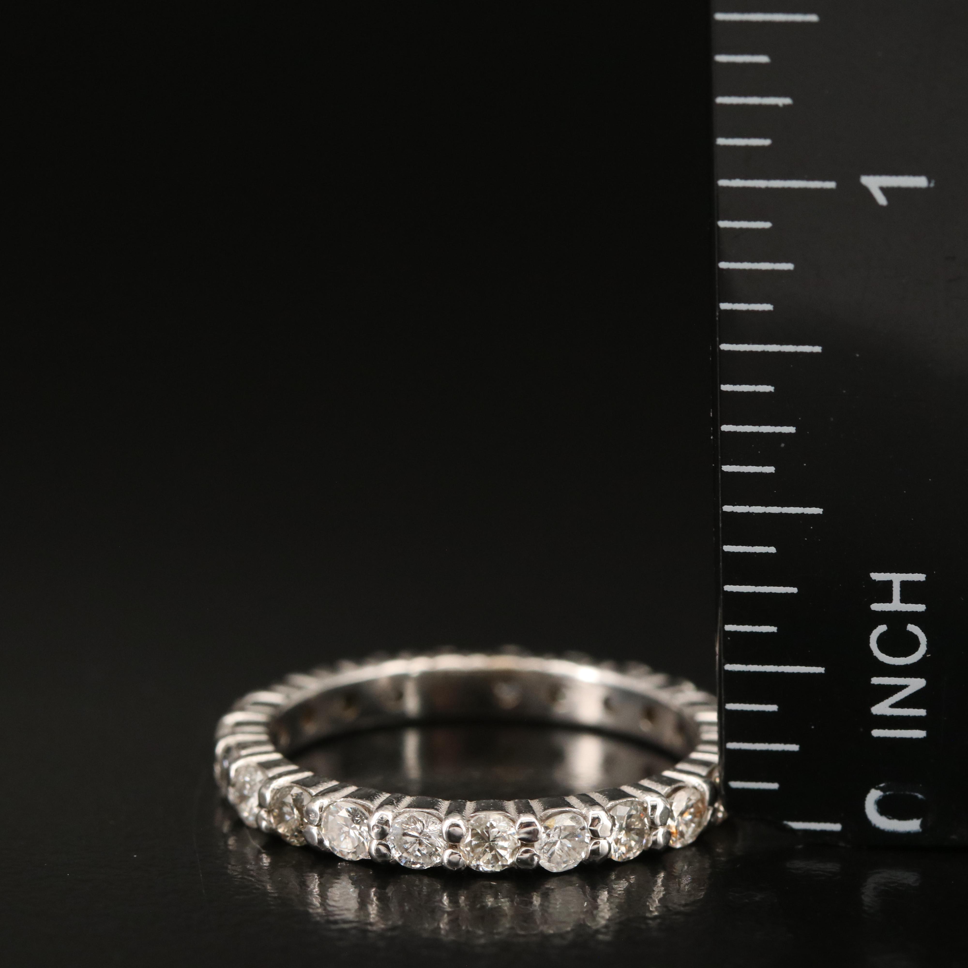 14K 4.39 CTW Diamond Stacking Eternity Bands