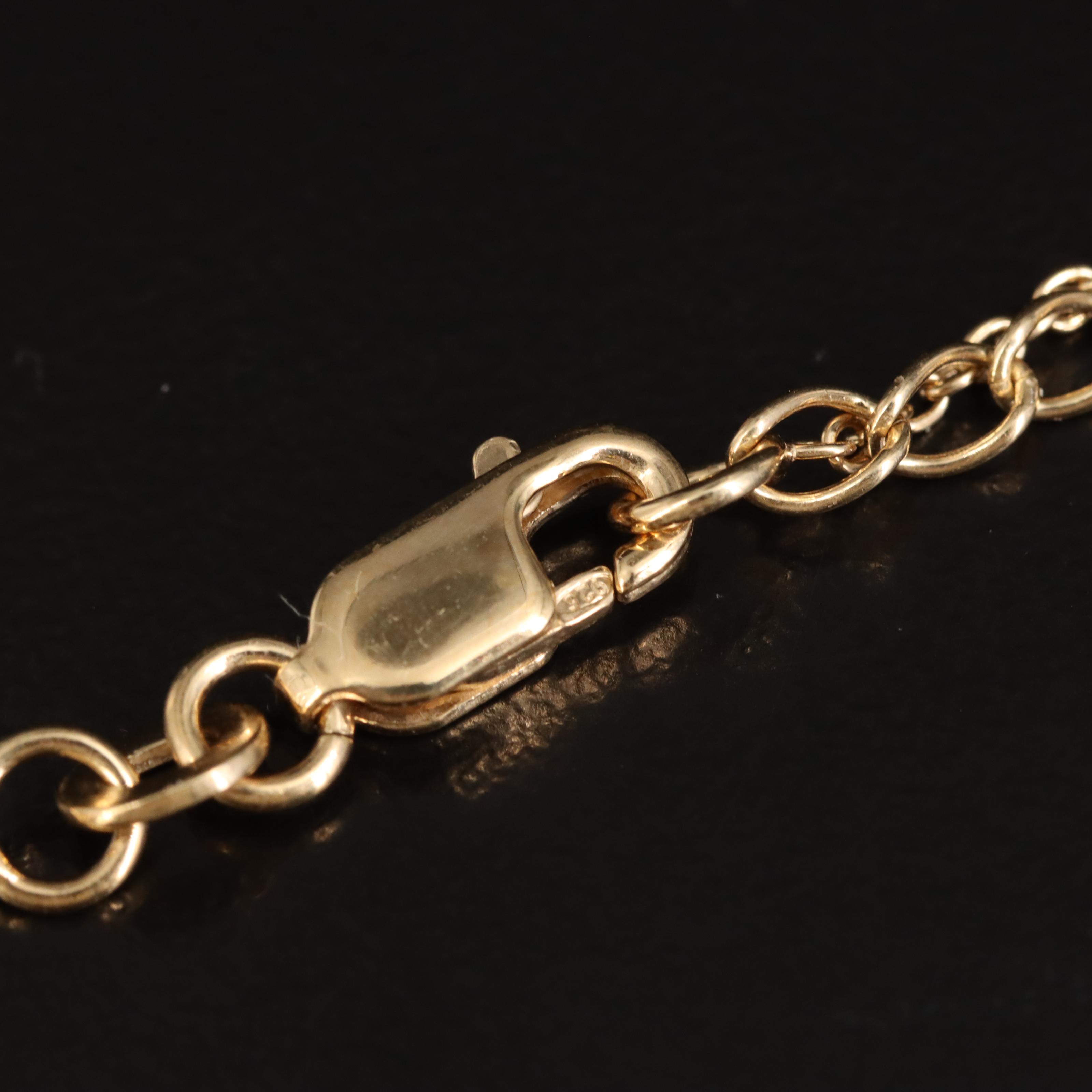 Sterling Diamond Heart Station Necklace