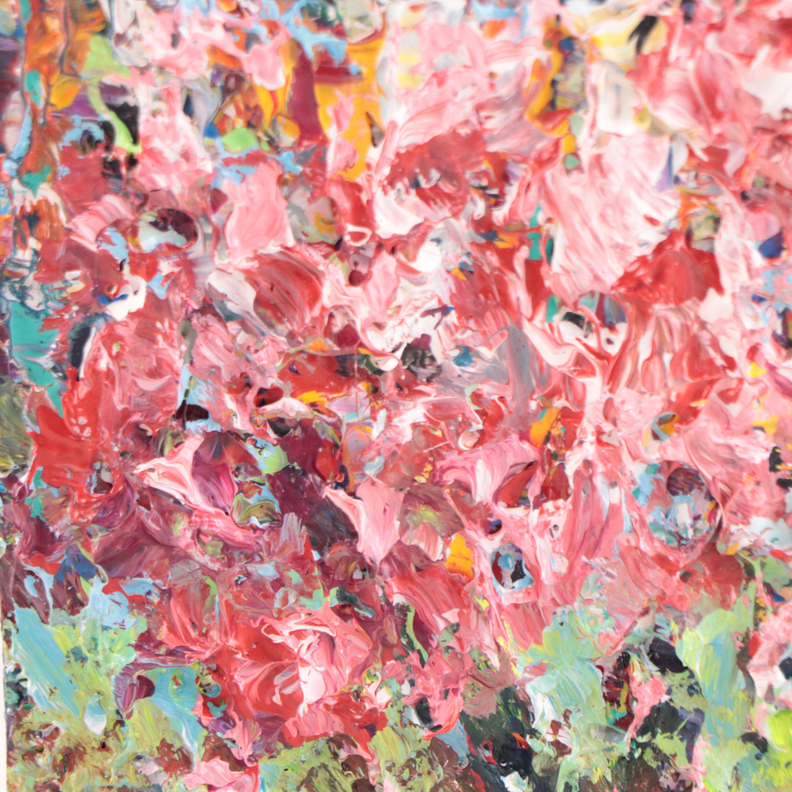 Leif Janek Abstract Acrylic Impasto Painting, 21st Century