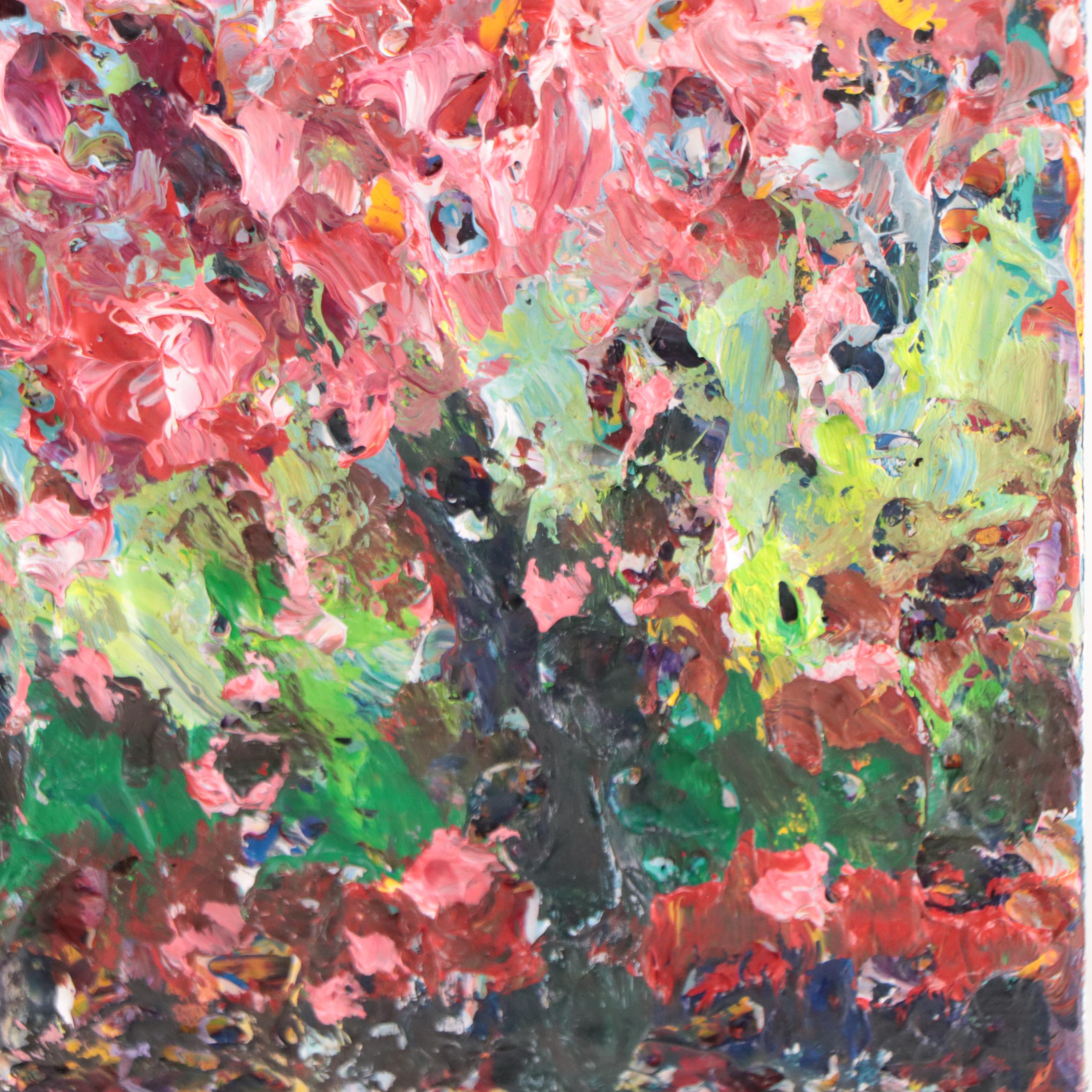 Leif Janek Abstract Acrylic Impasto Painting, 21st Century