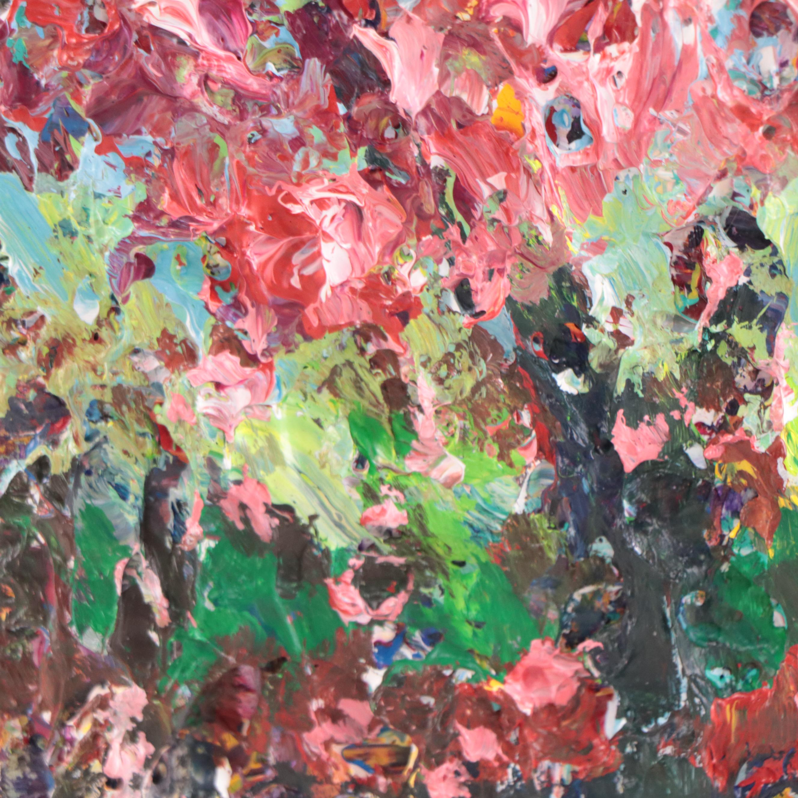 Leif Janek Abstract Acrylic Impasto Painting, 21st Century