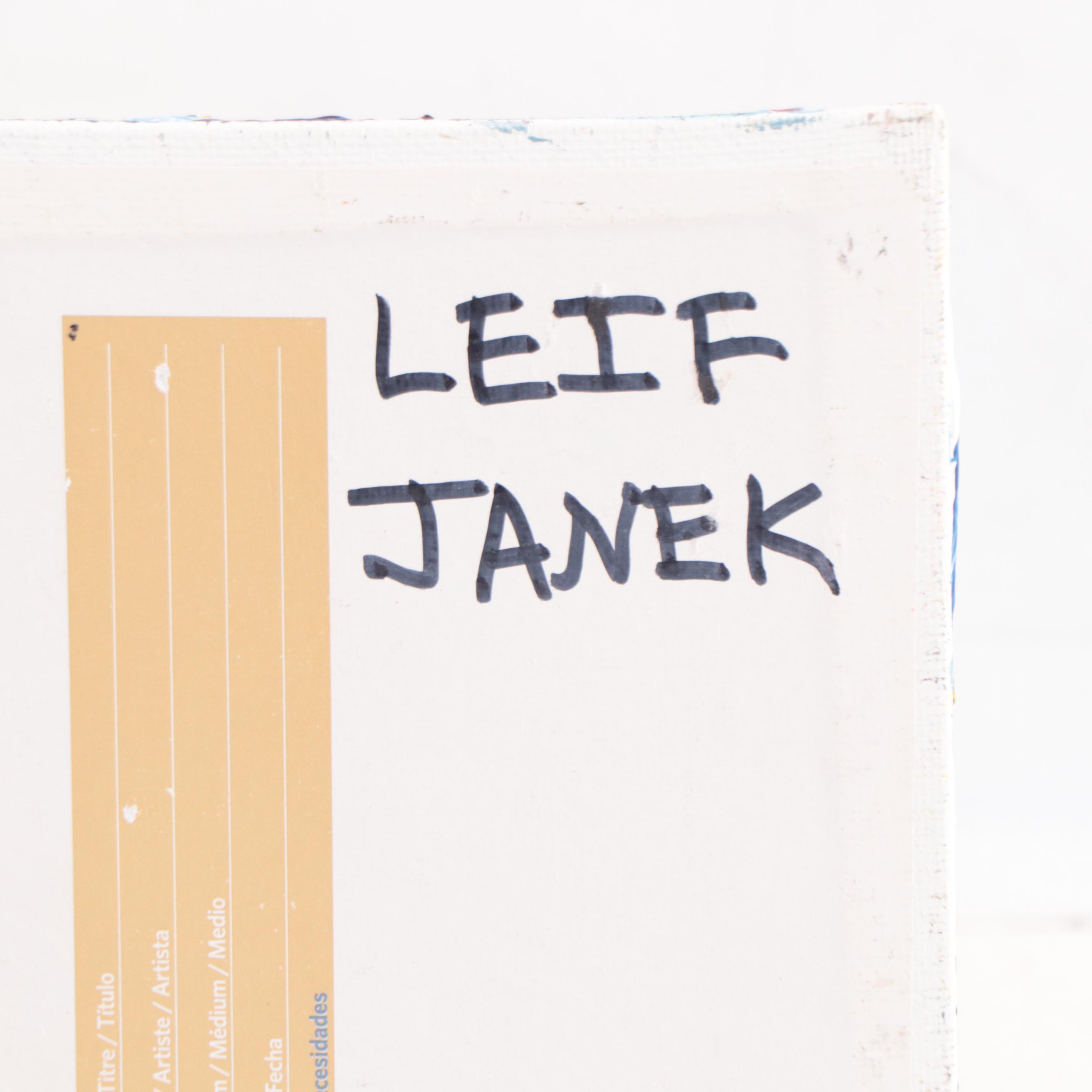 Leif Janek Abstract Acrylic Impasto Painting, 21st Century