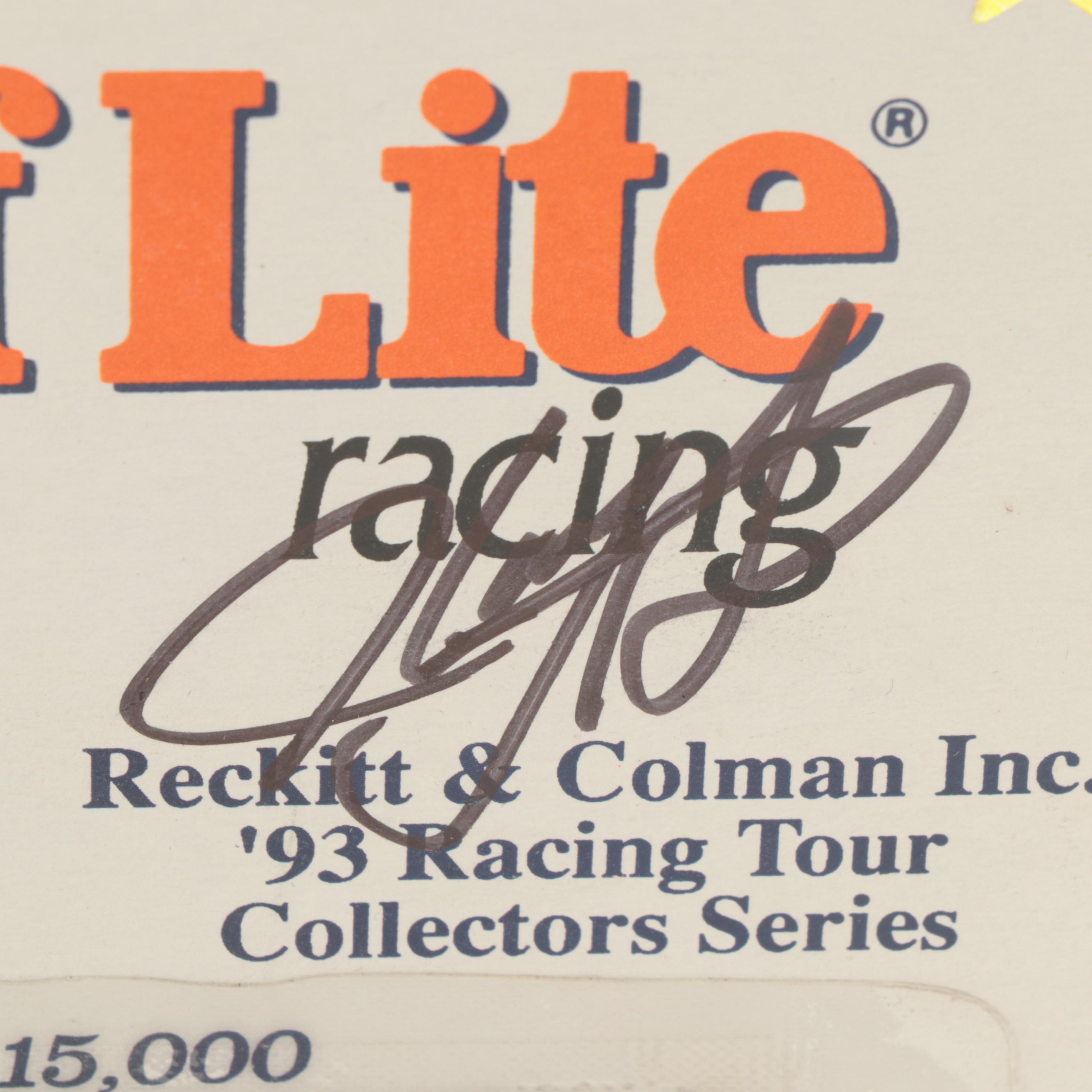 Harry Gant, Jimmy Spencer Signed Diecast Toy Model Race Cars