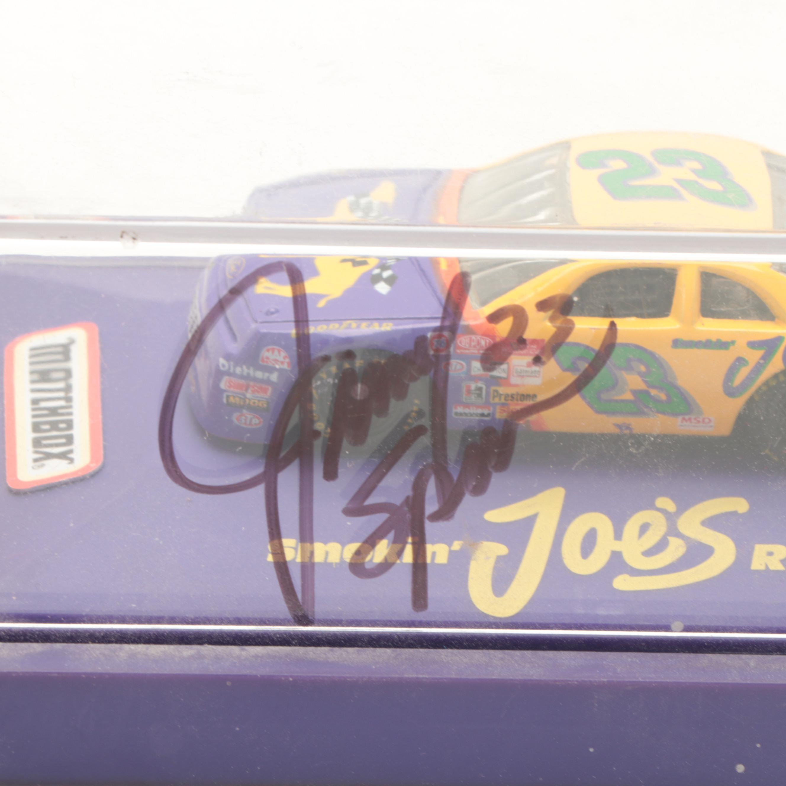 Harry Gant, Jimmy Spencer Signed Diecast Toy Model Race Cars