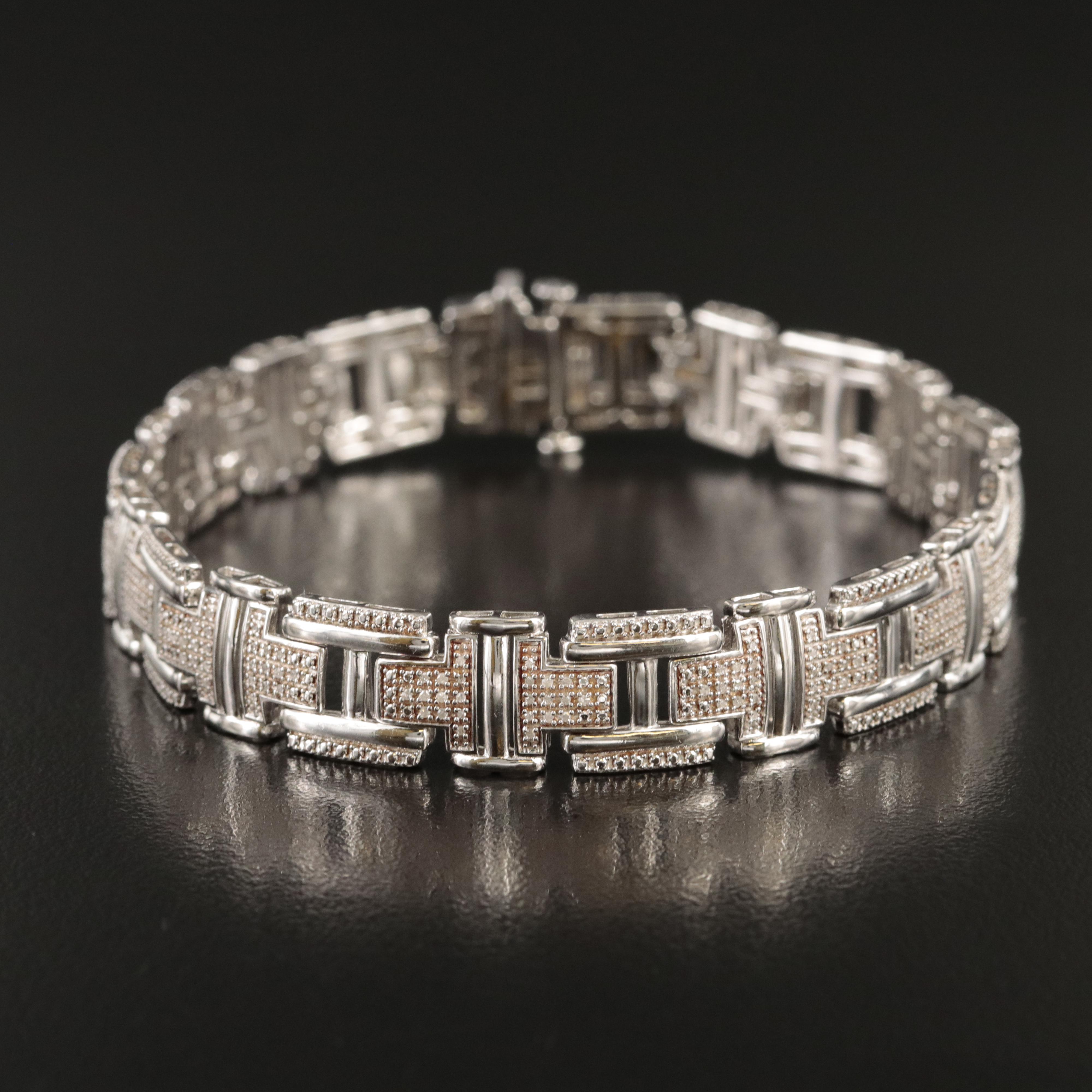 Sterling Diamond Bracelet
