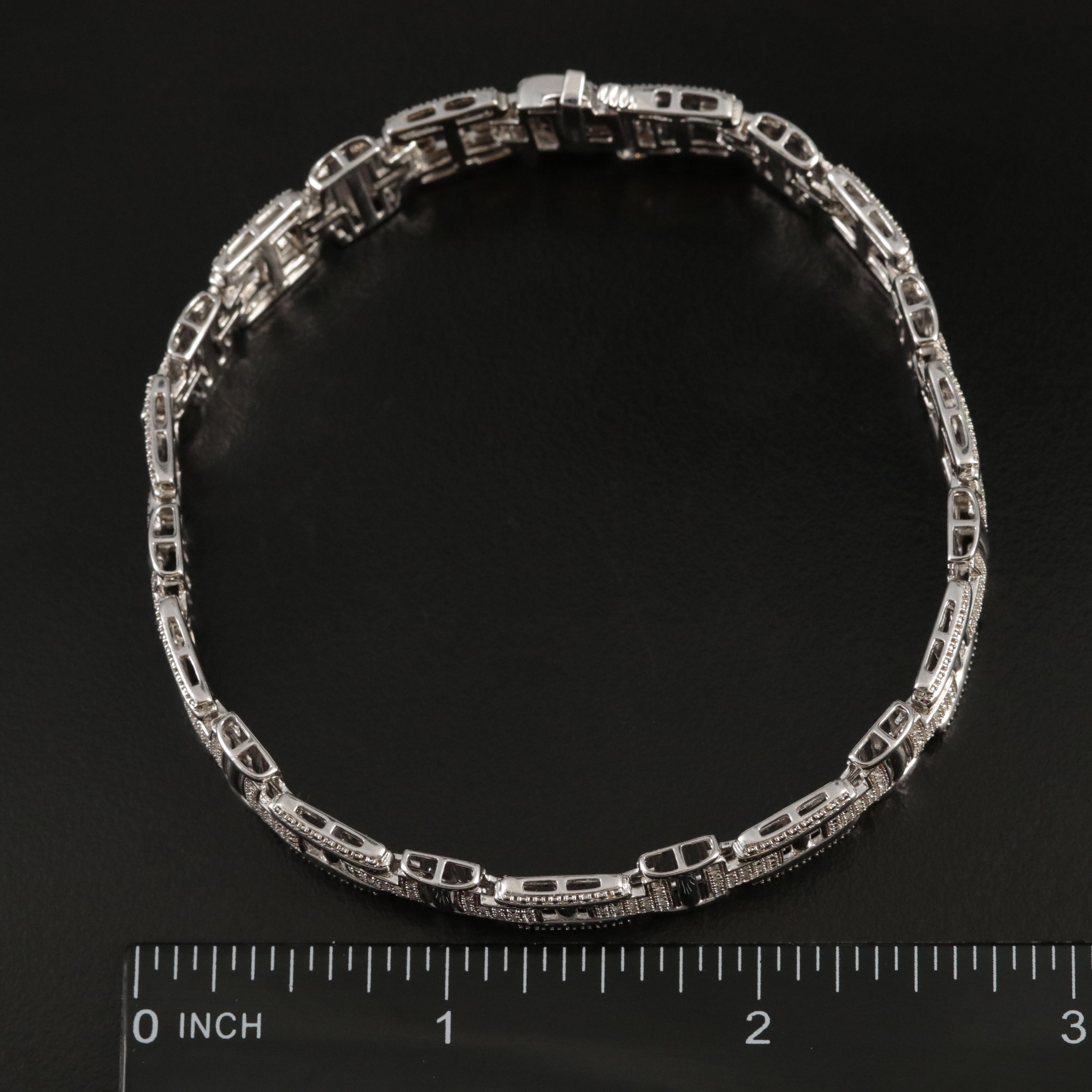 Sterling Diamond Bracelet