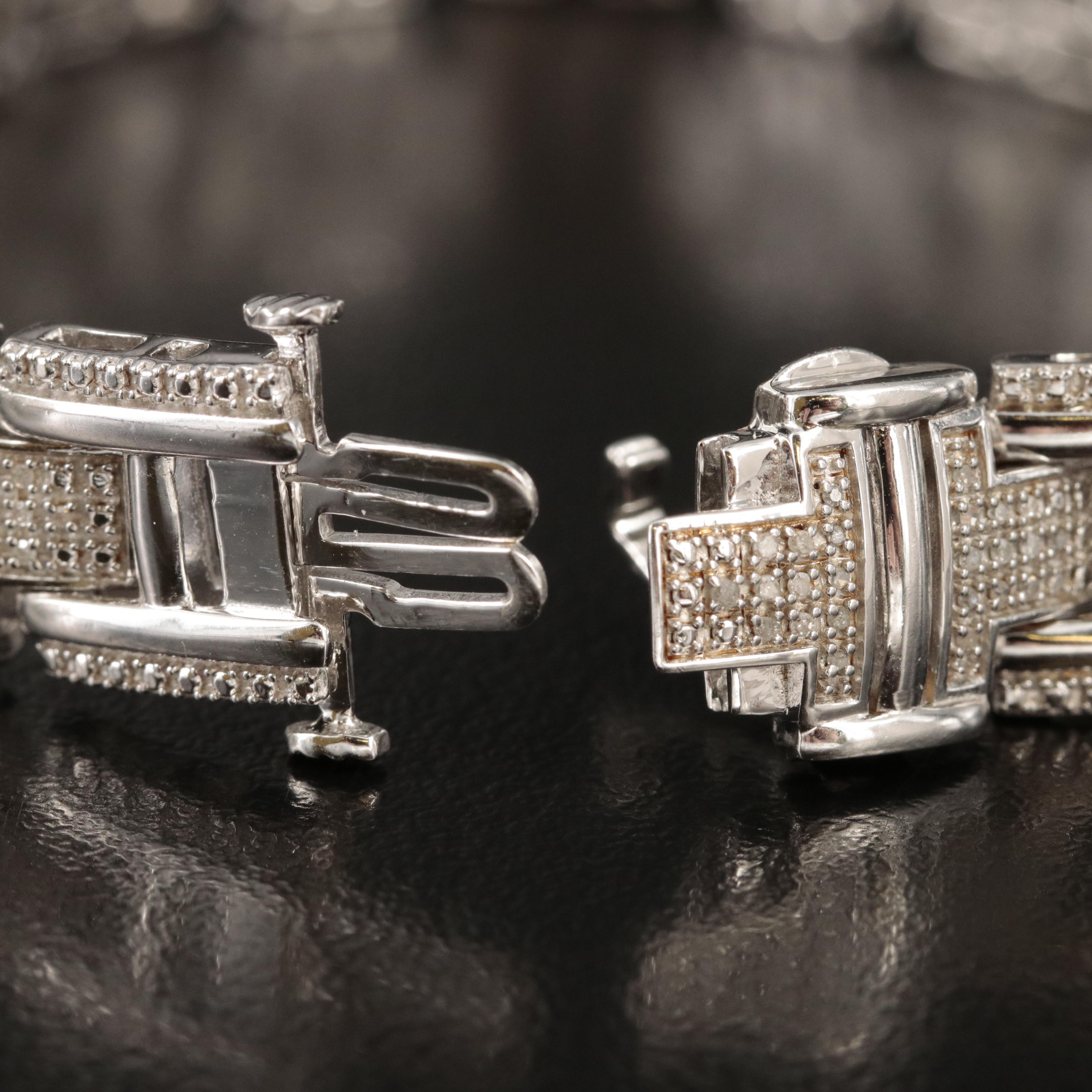 Sterling Diamond Bracelet