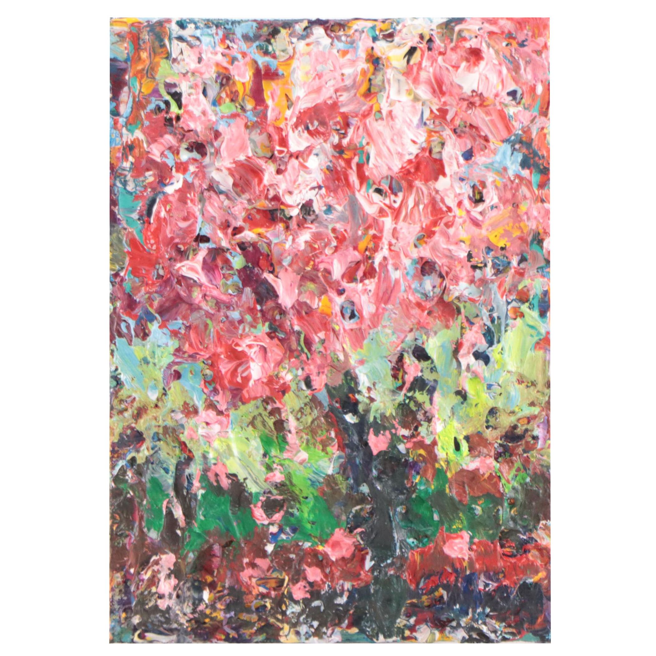 Leif Janek Abstract Acrylic Impasto Painting, 21st Century