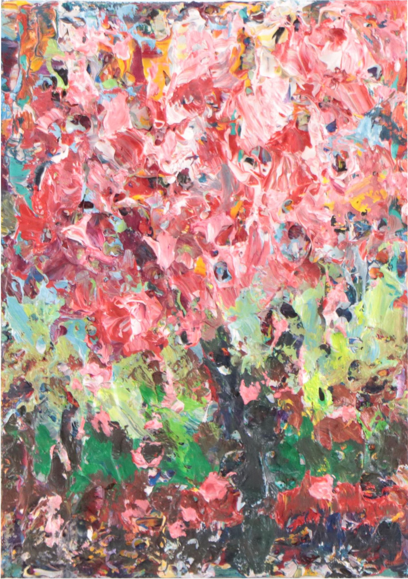 Leif Janek Abstract Acrylic Impasto Painting, 21st Century