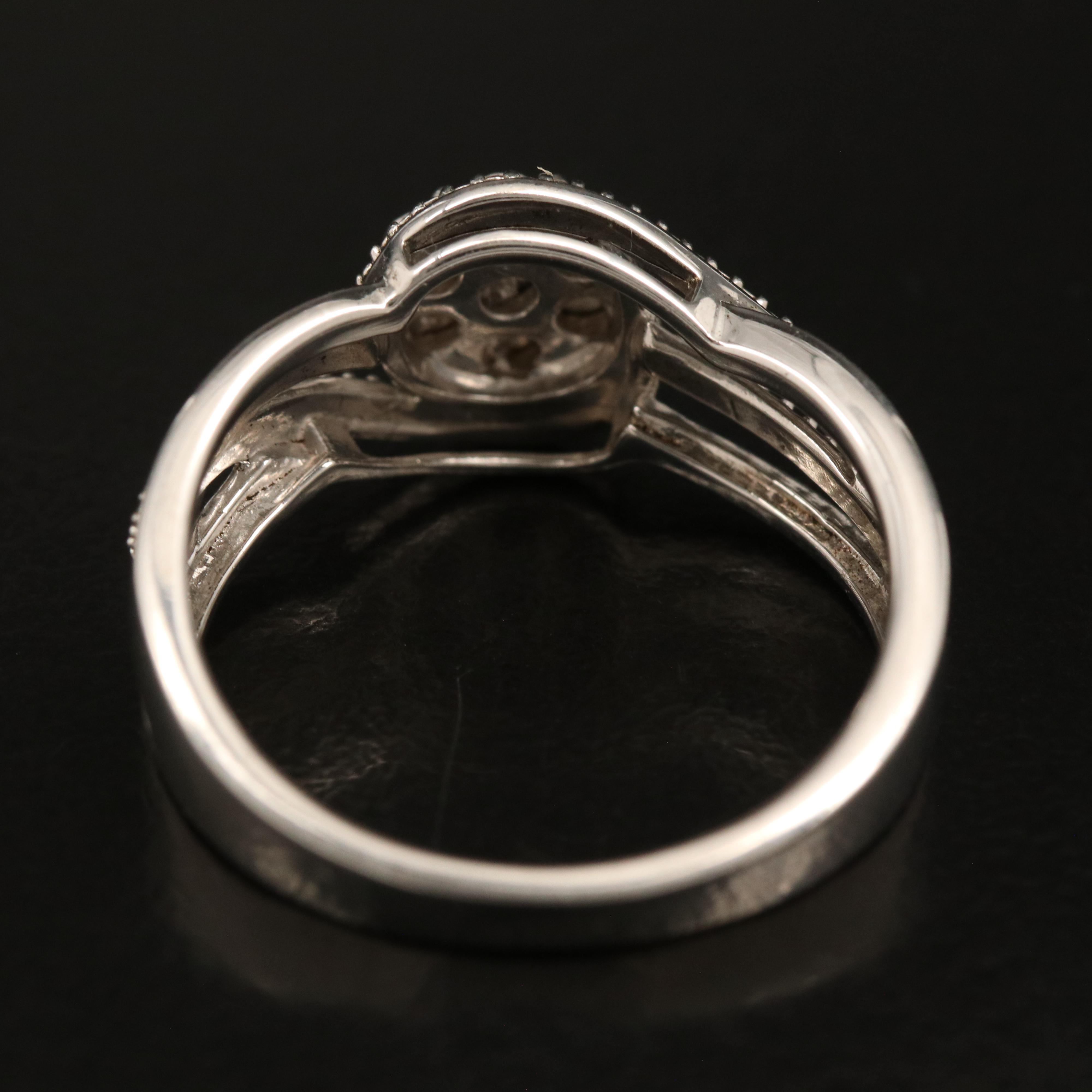 Sterling Diamond Ring