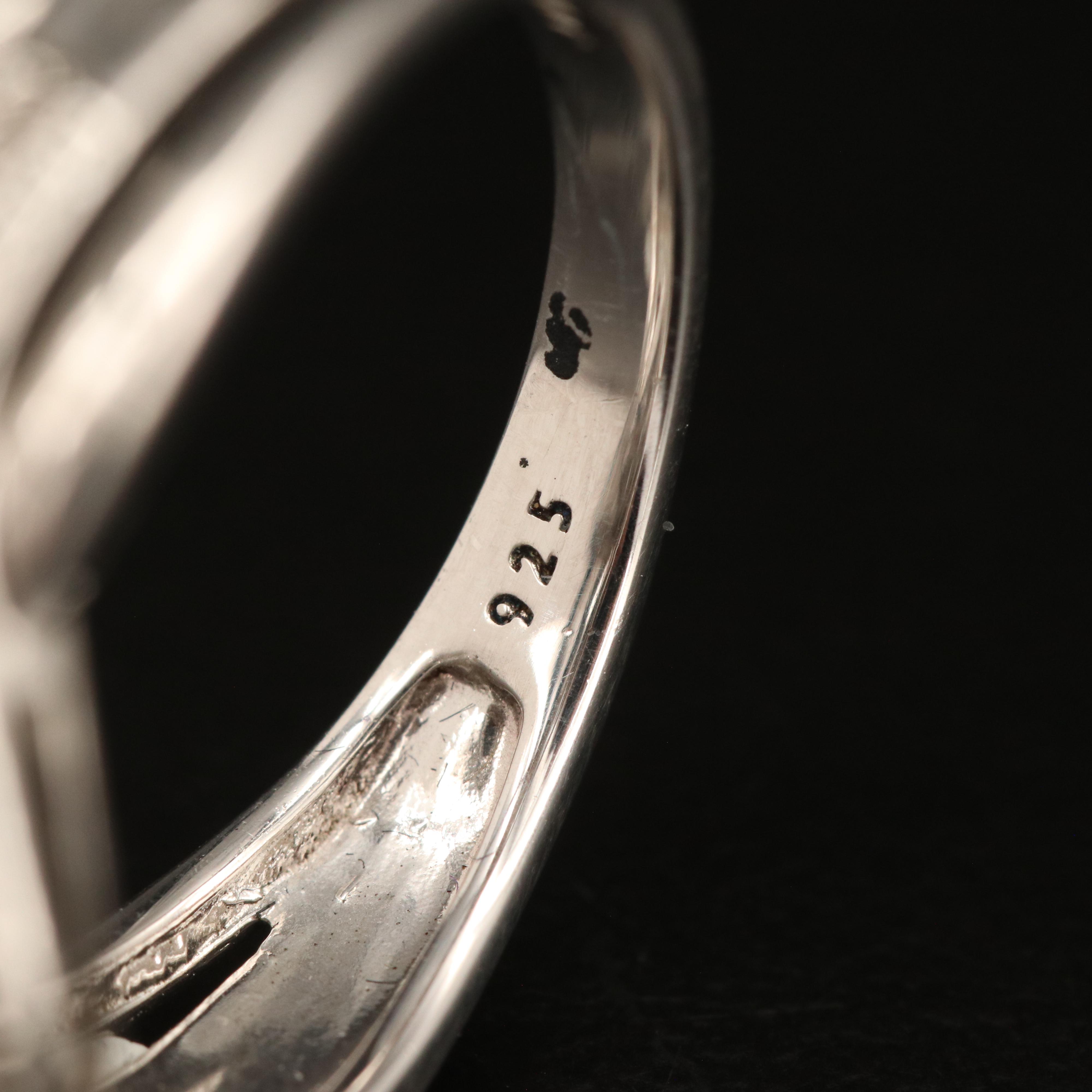 Sterling Diamond Ring