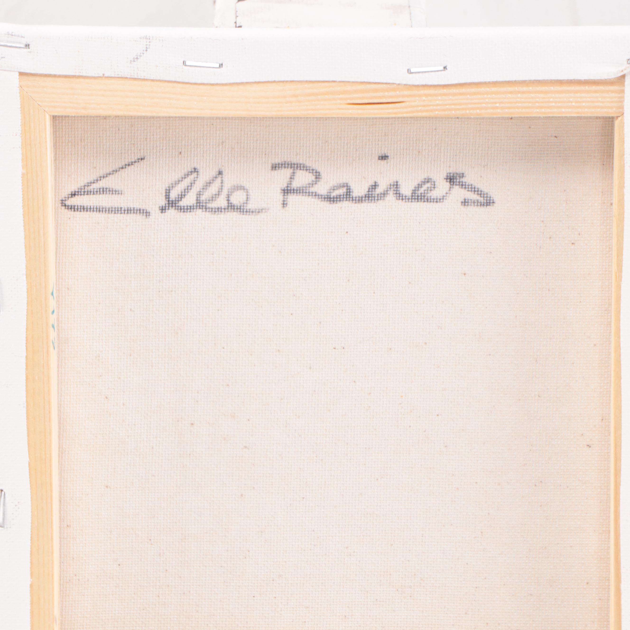 Elle Raines Cow Portrait Acrylic Impasto Painting