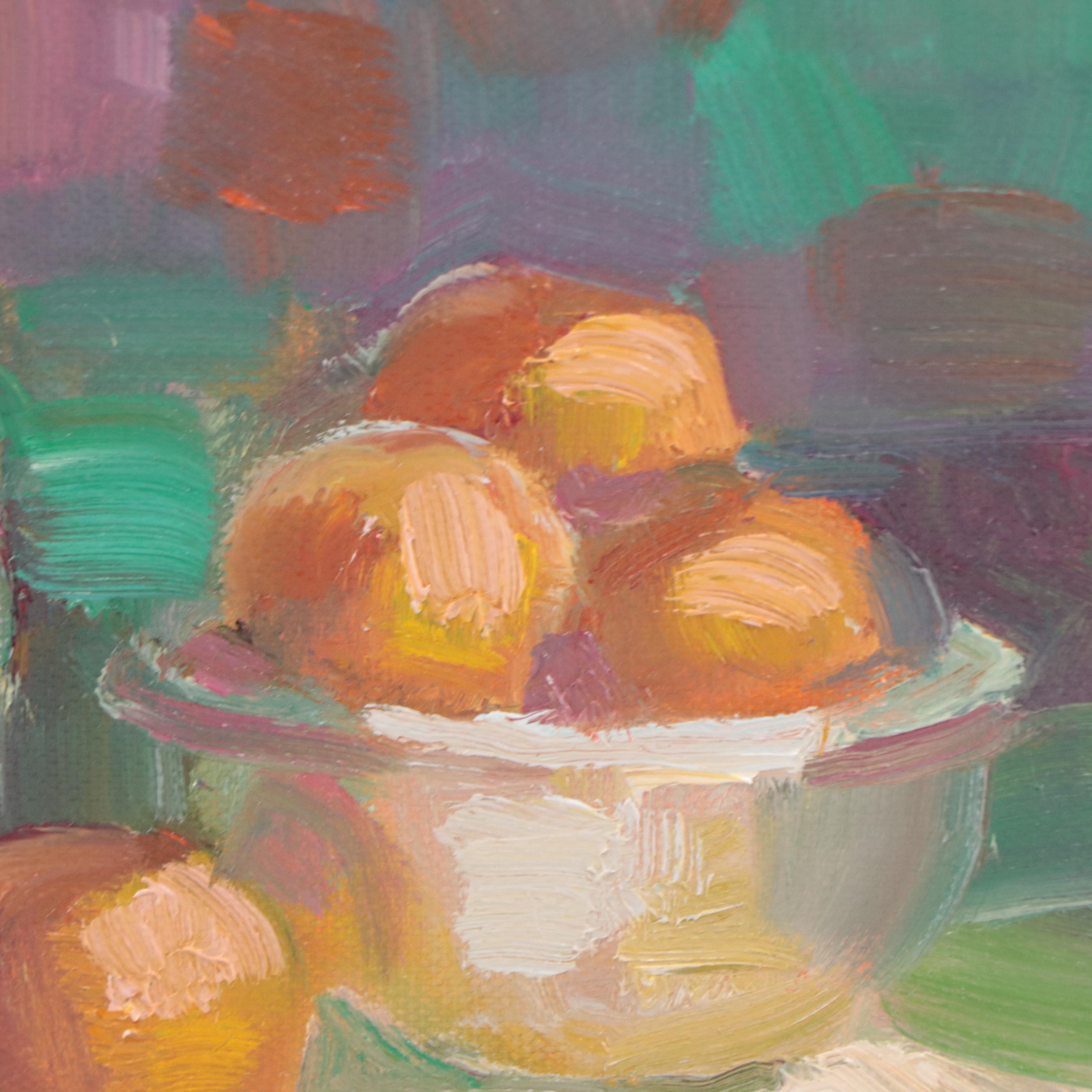 Sally Rosenbaum Oil Painting "Still Life," 21st Century