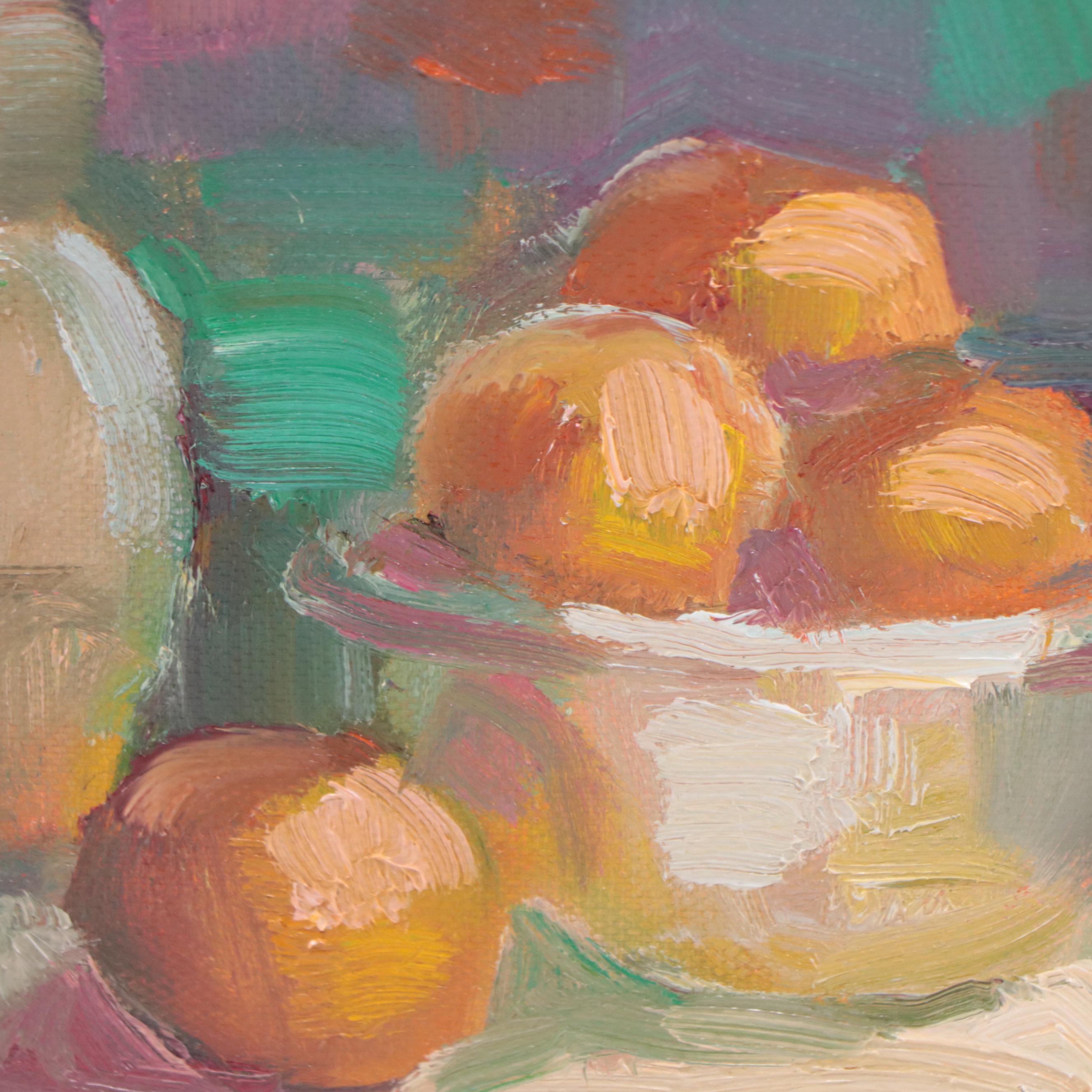 Sally Rosenbaum Oil Painting "Still Life," 21st Century