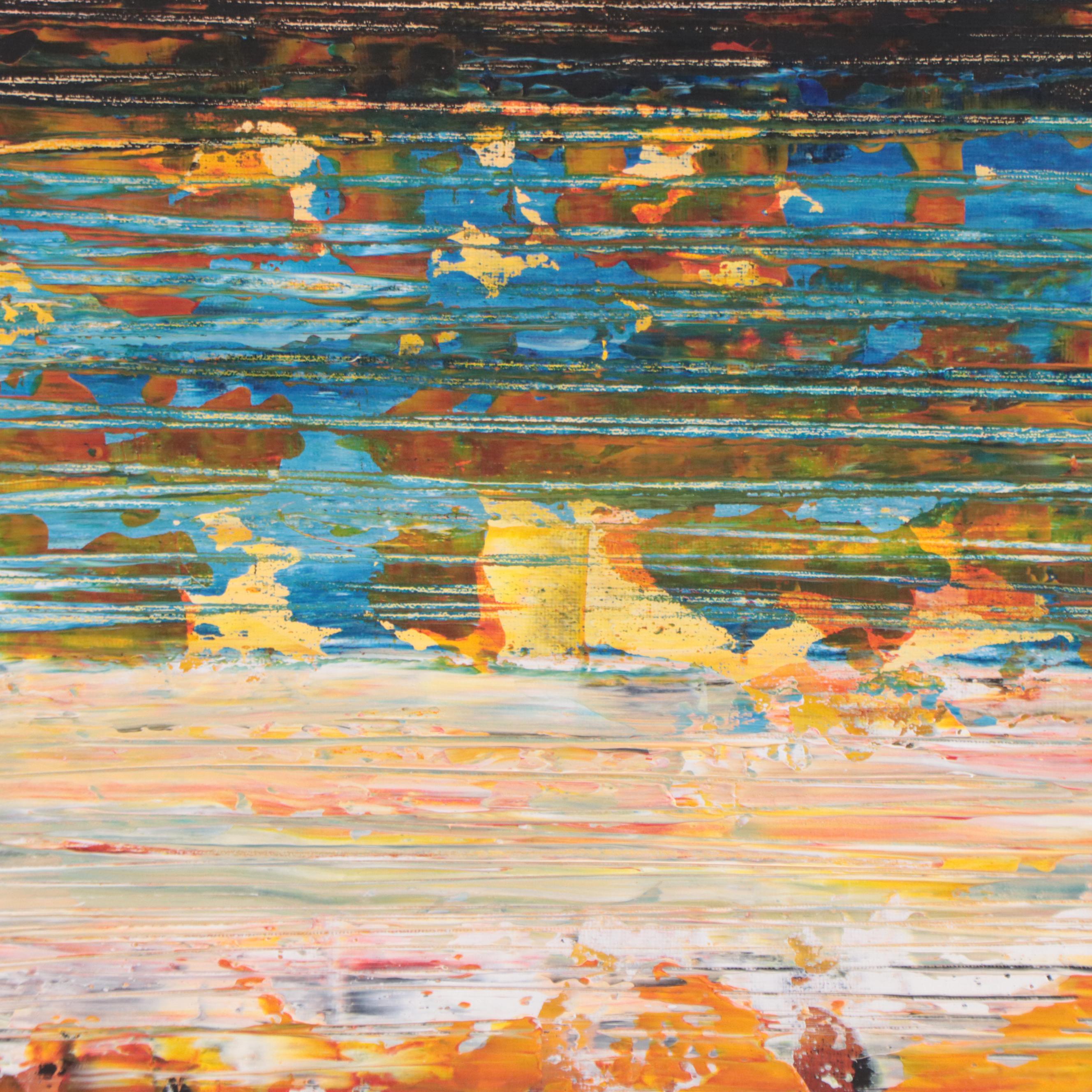 Leif Janek Abstract Acrylic Painting, 21st Century