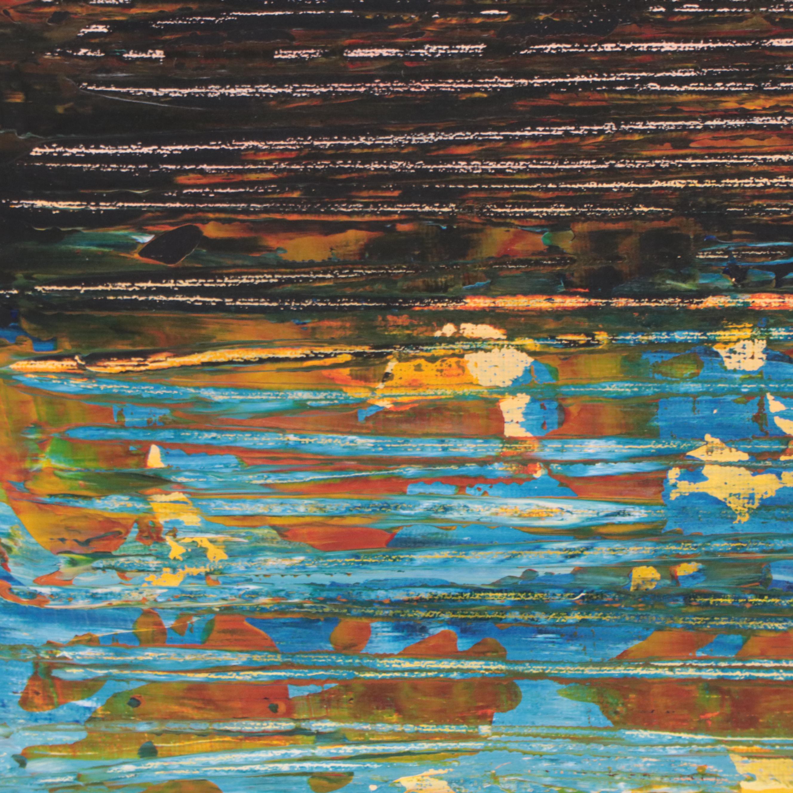 Leif Janek Abstract Acrylic Painting, 21st Century