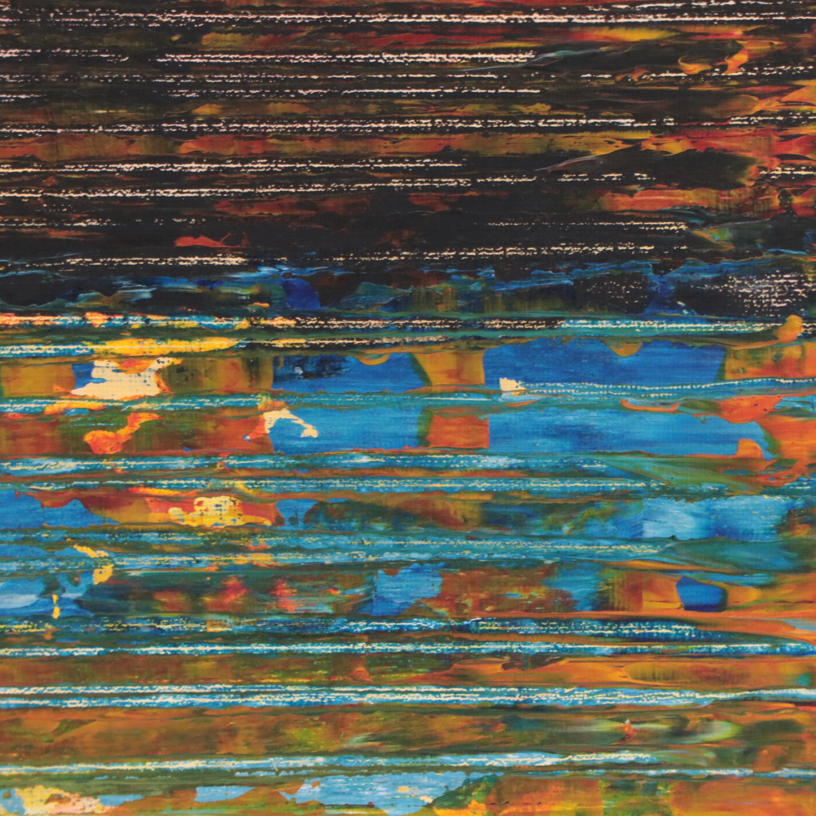 Leif Janek Abstract Acrylic Painting, 21st Century