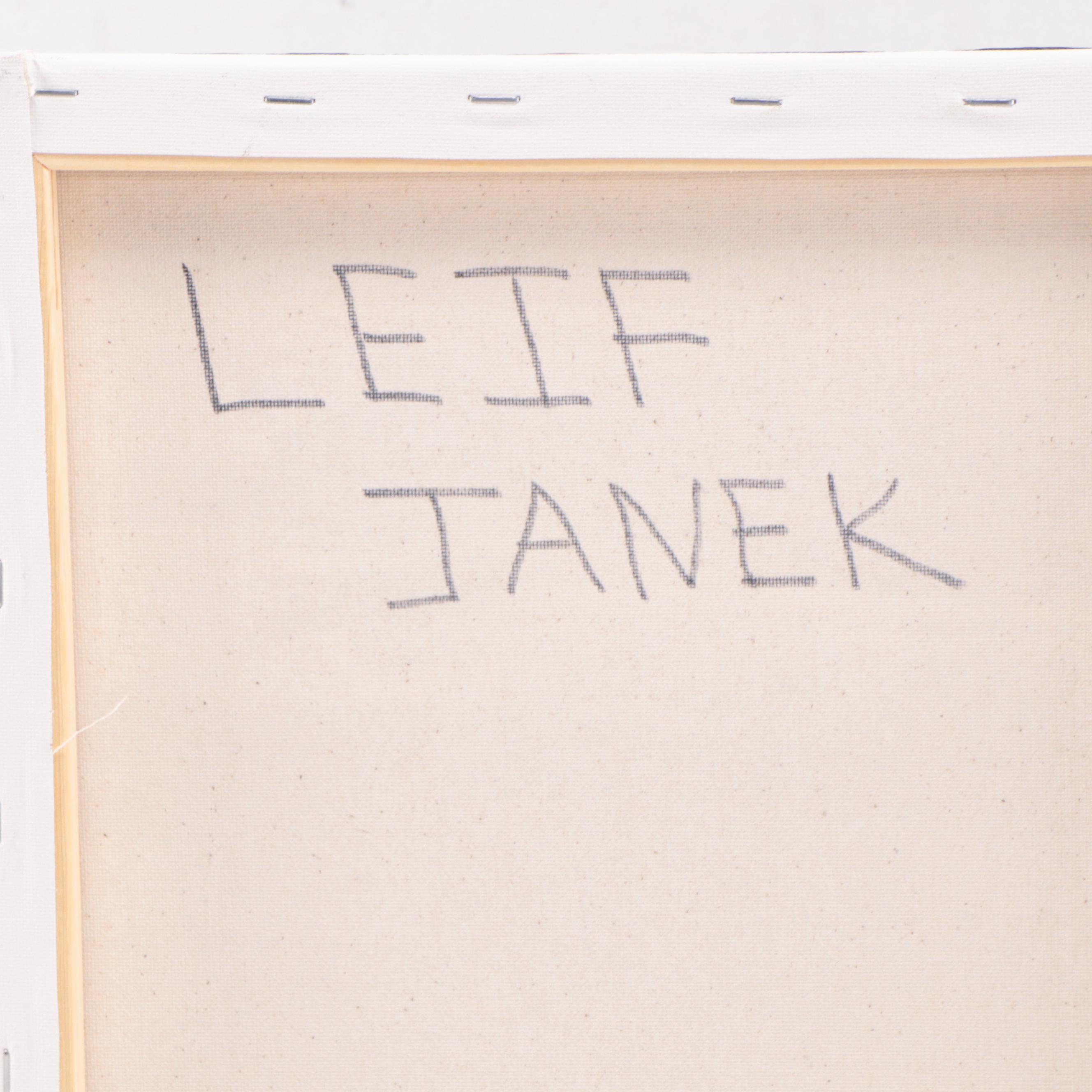 Leif Janek Abstract Acrylic Painting, 21st Century