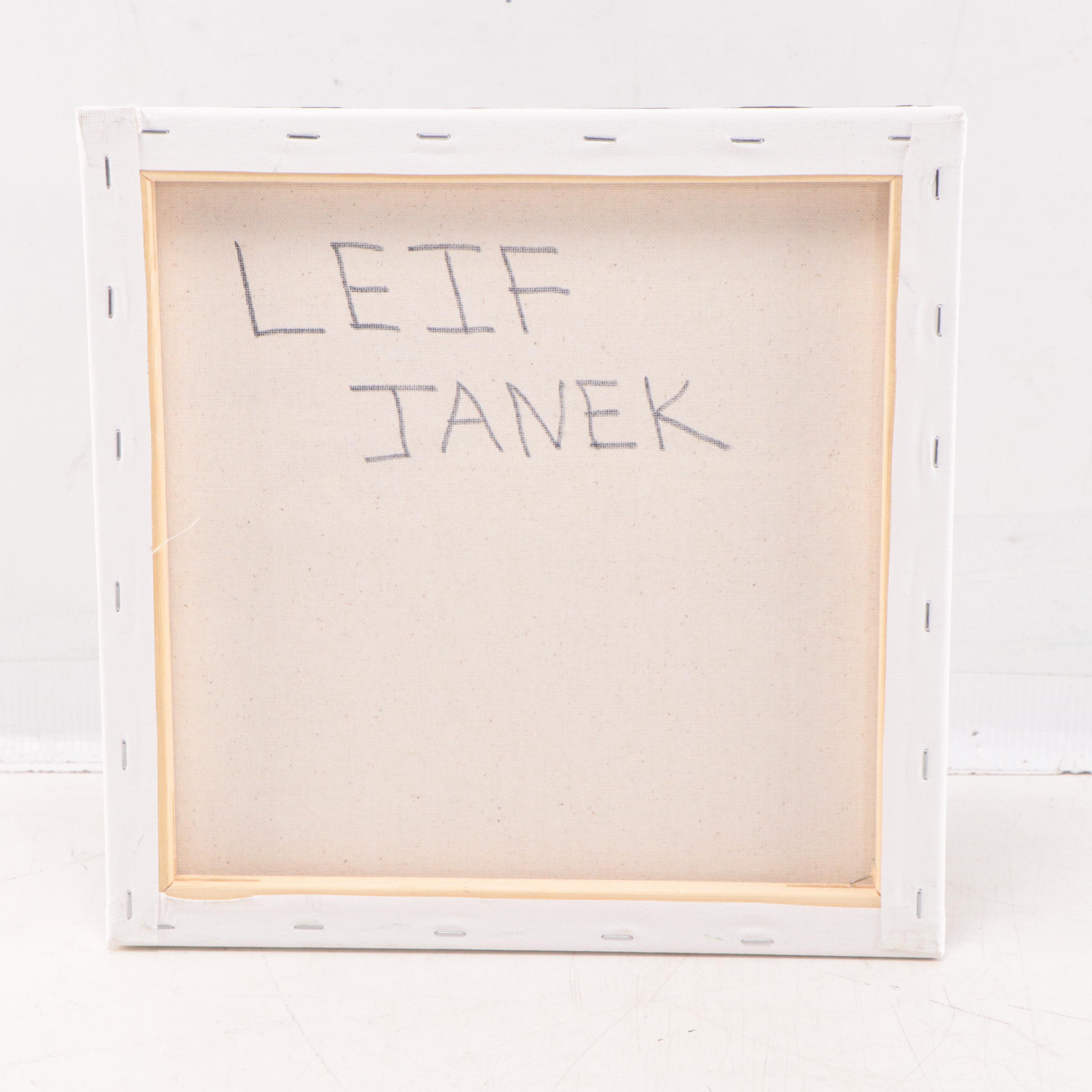 Leif Janek Abstract Acrylic Painting, 21st Century