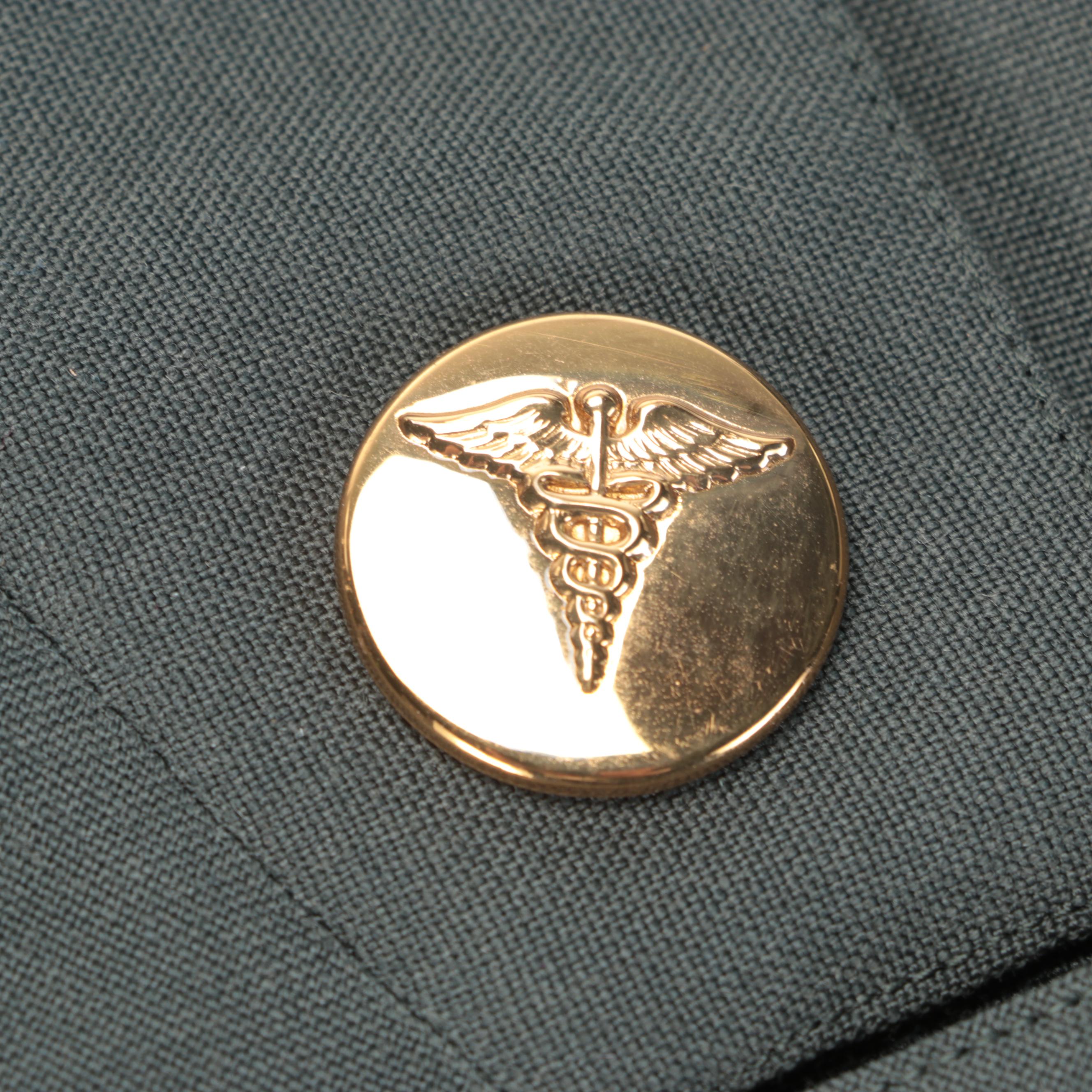 Vietnam Era U. S. Army Dress Green Uniform Jacket with Ribbons and Patches