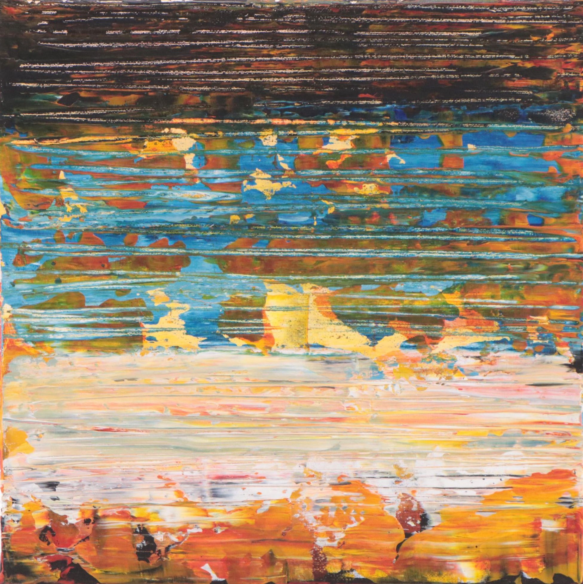 Leif Janek Abstract Acrylic Painting, 21st Century